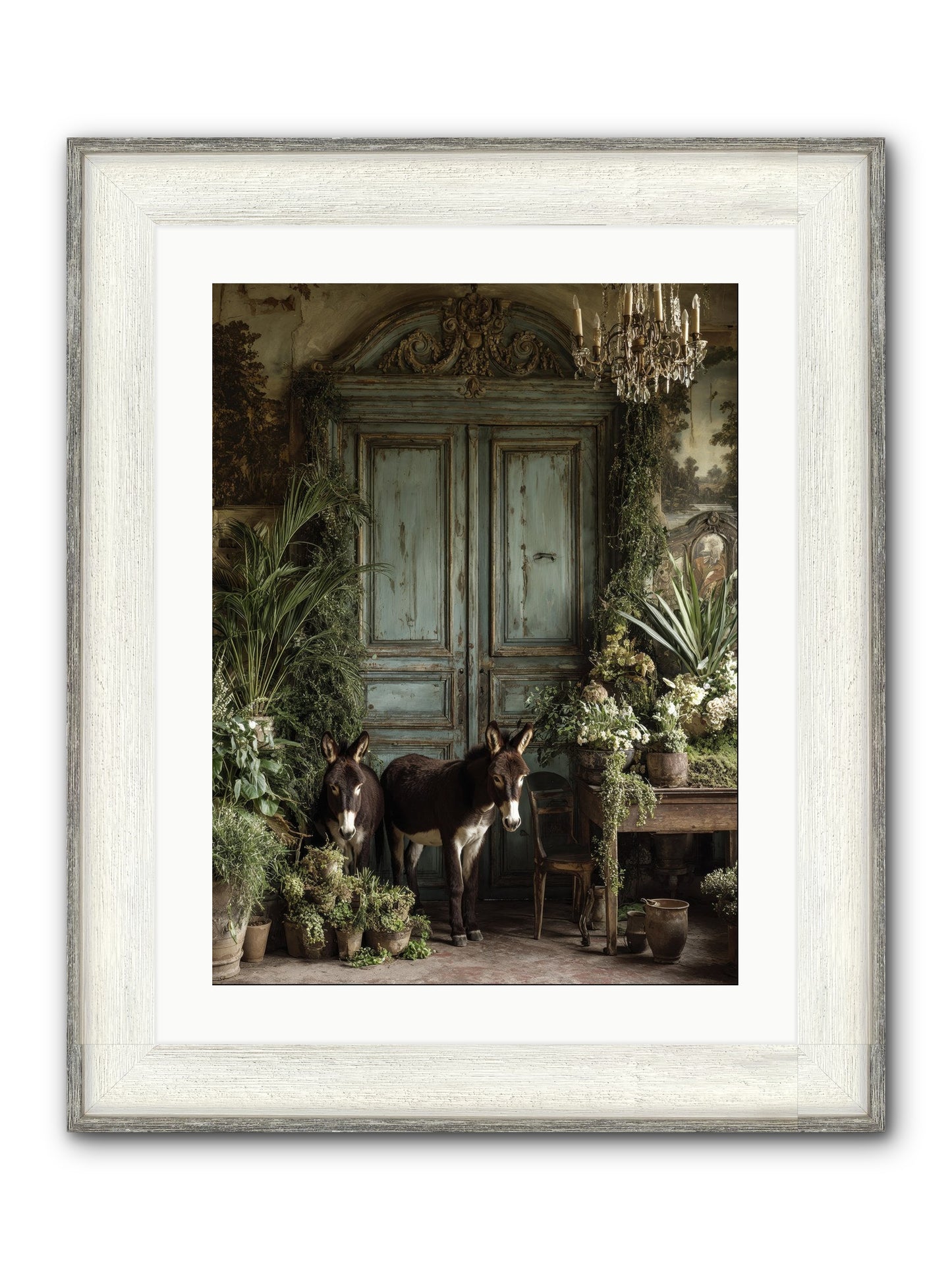 Rendezvous Framed Print - Driftwood White 18x24