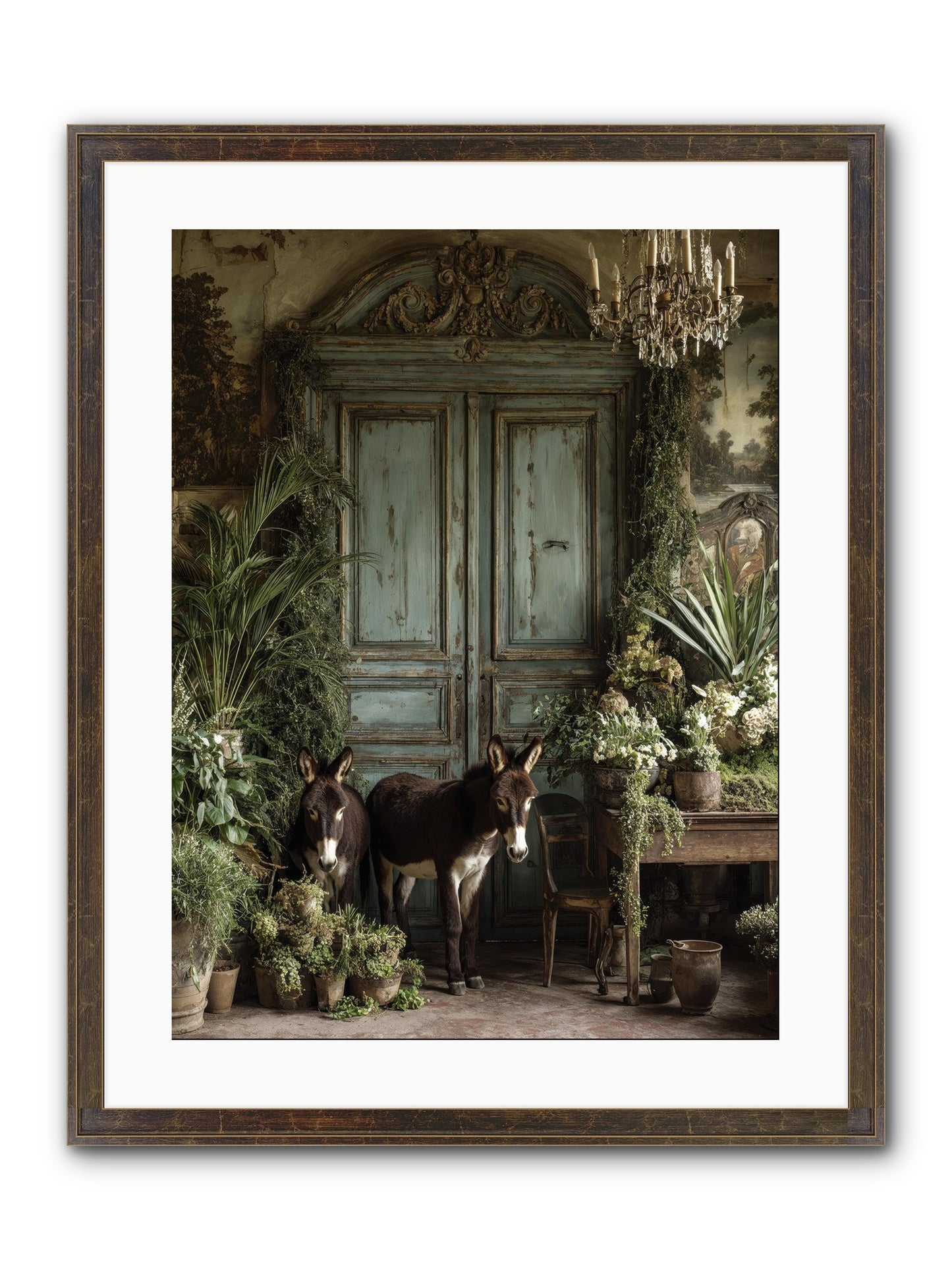 Rendezvous Framed Print - Slimwoods Black/Gold 18x24