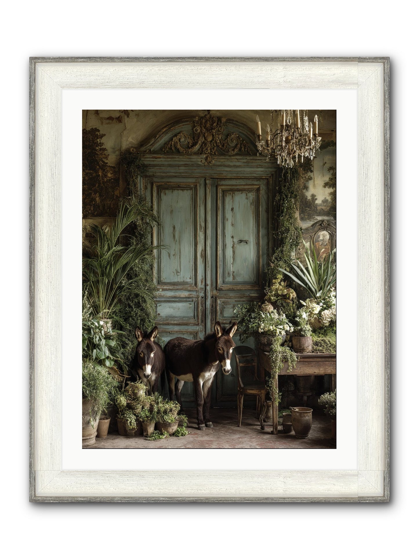 Rendezvous Framed Print - Driftwood White 24x32