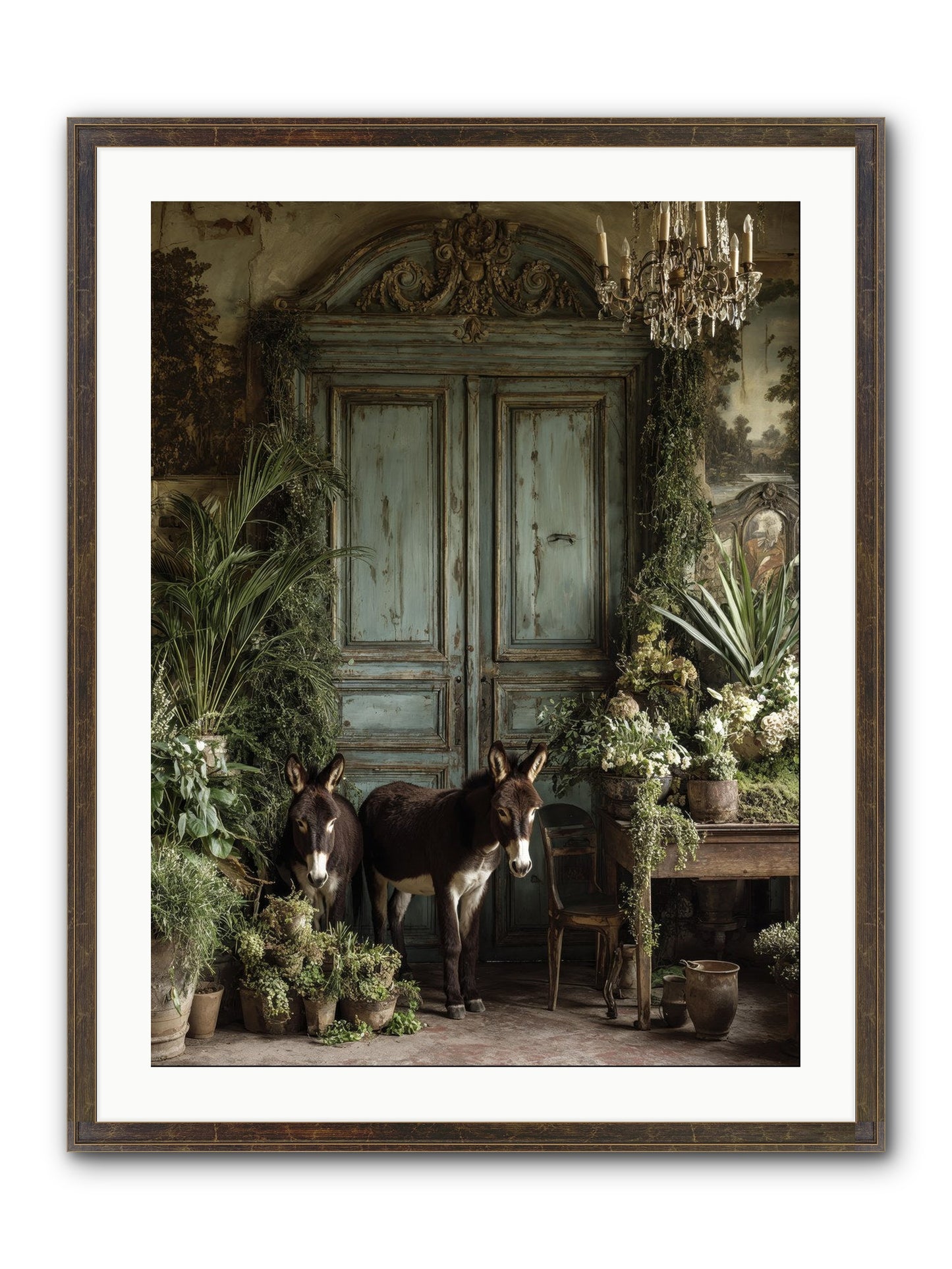 Rendezvous Framed Print - Slimwoods Black/Gold 24x32