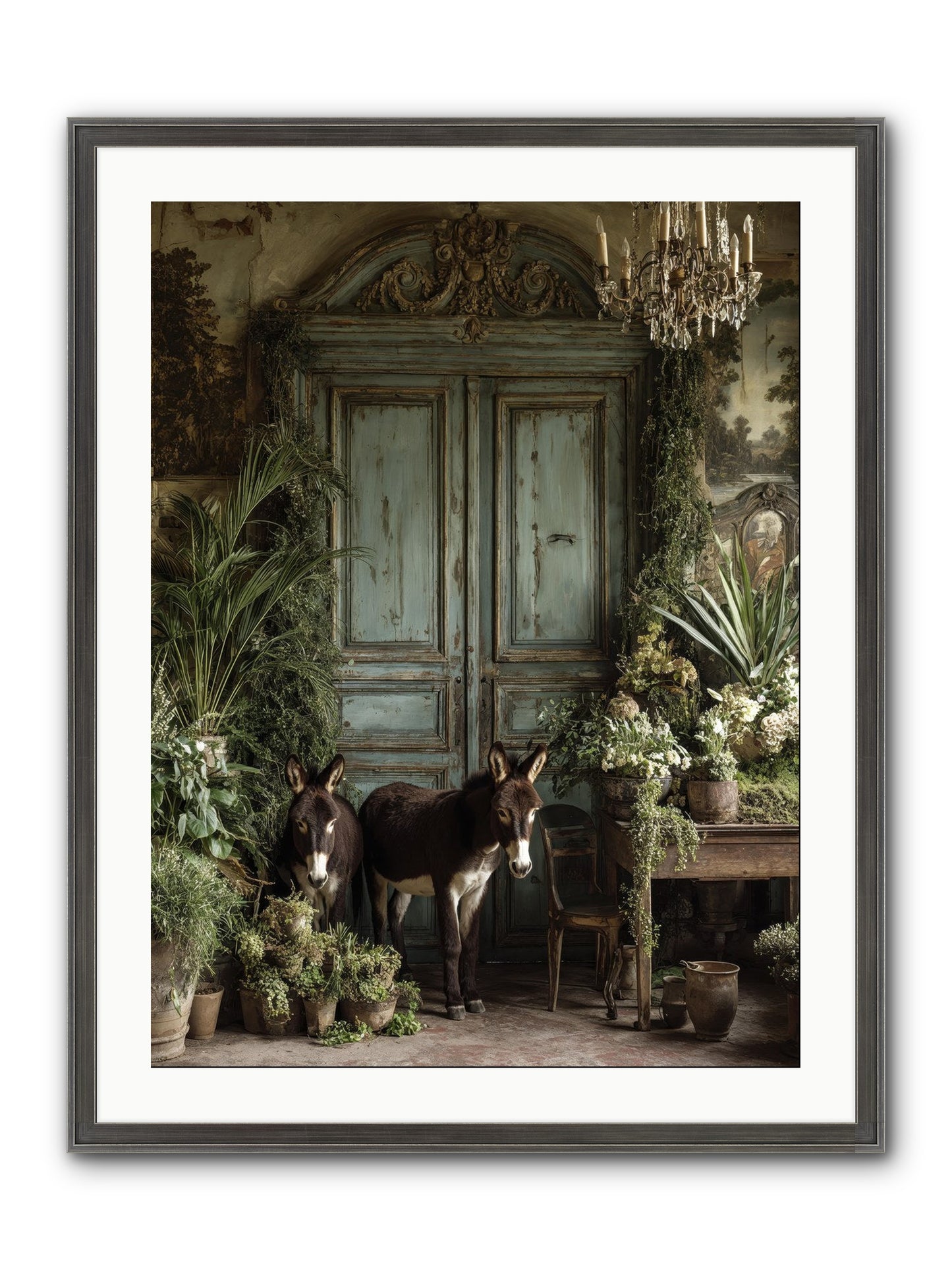 Rendezvous Framed Print - Slimwoods Black/Silver 24x32