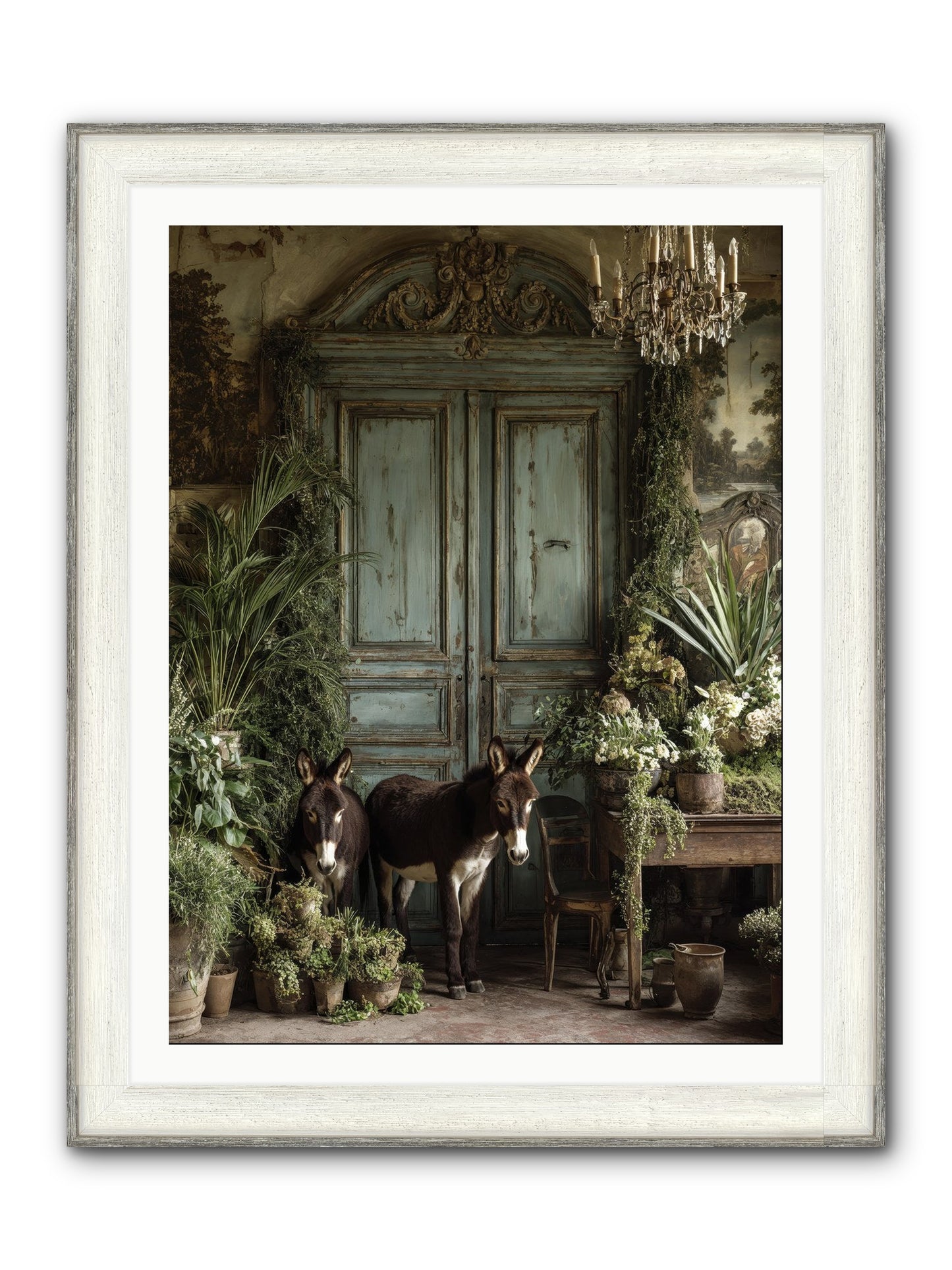 Rendezvous Framed Print - Driftwood White 30x40