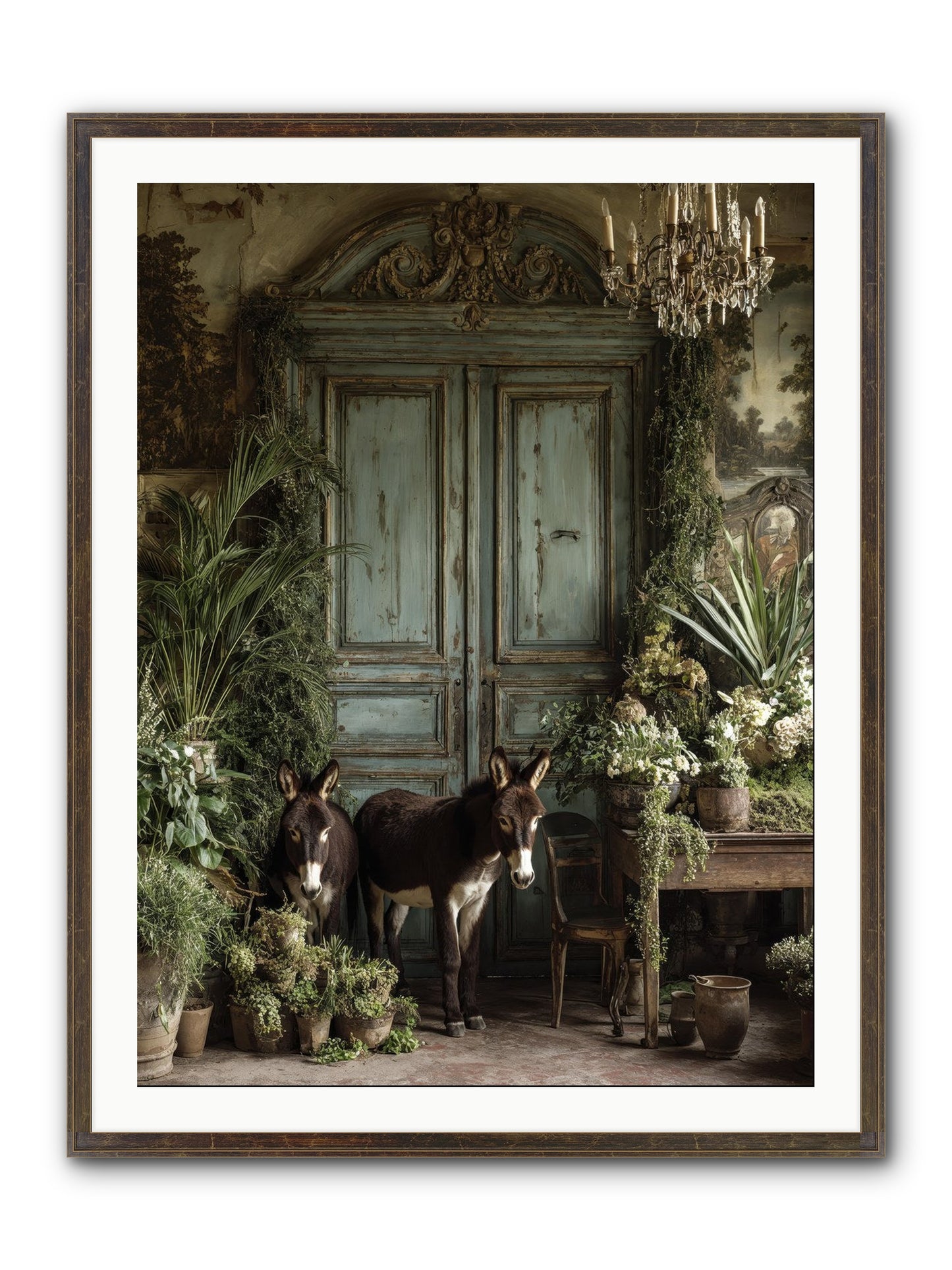 Rendezvous Framed Print - Slimwoods Black/Gold 30x40
