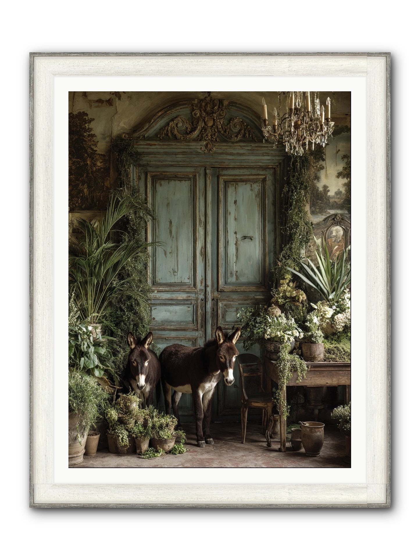 Rendezvous Framed Print - Driftwood White 36x48