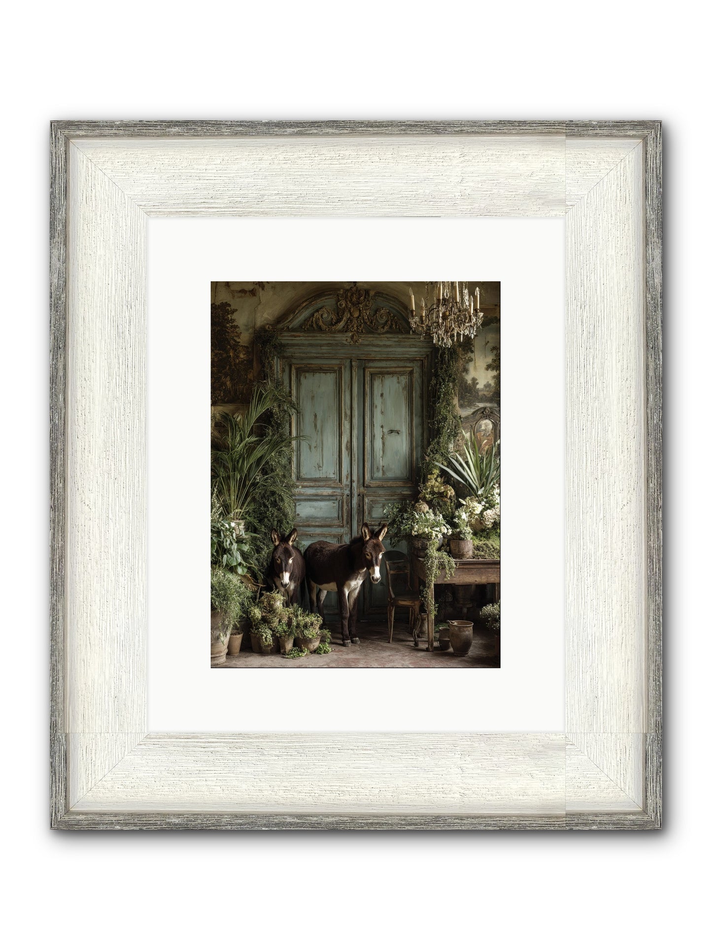 Rendezvous Framed Print - Driftwood White 9x12