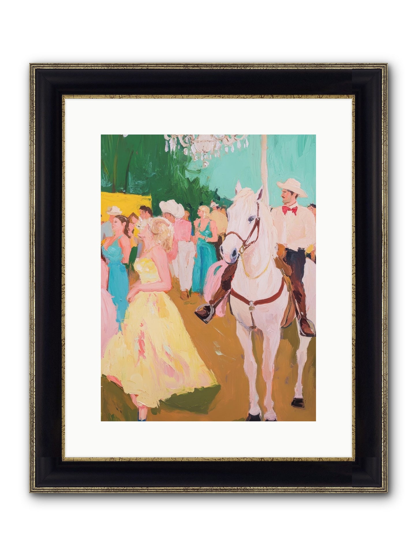 Renegade Roundup Framed Print - Black & Gold 12x16