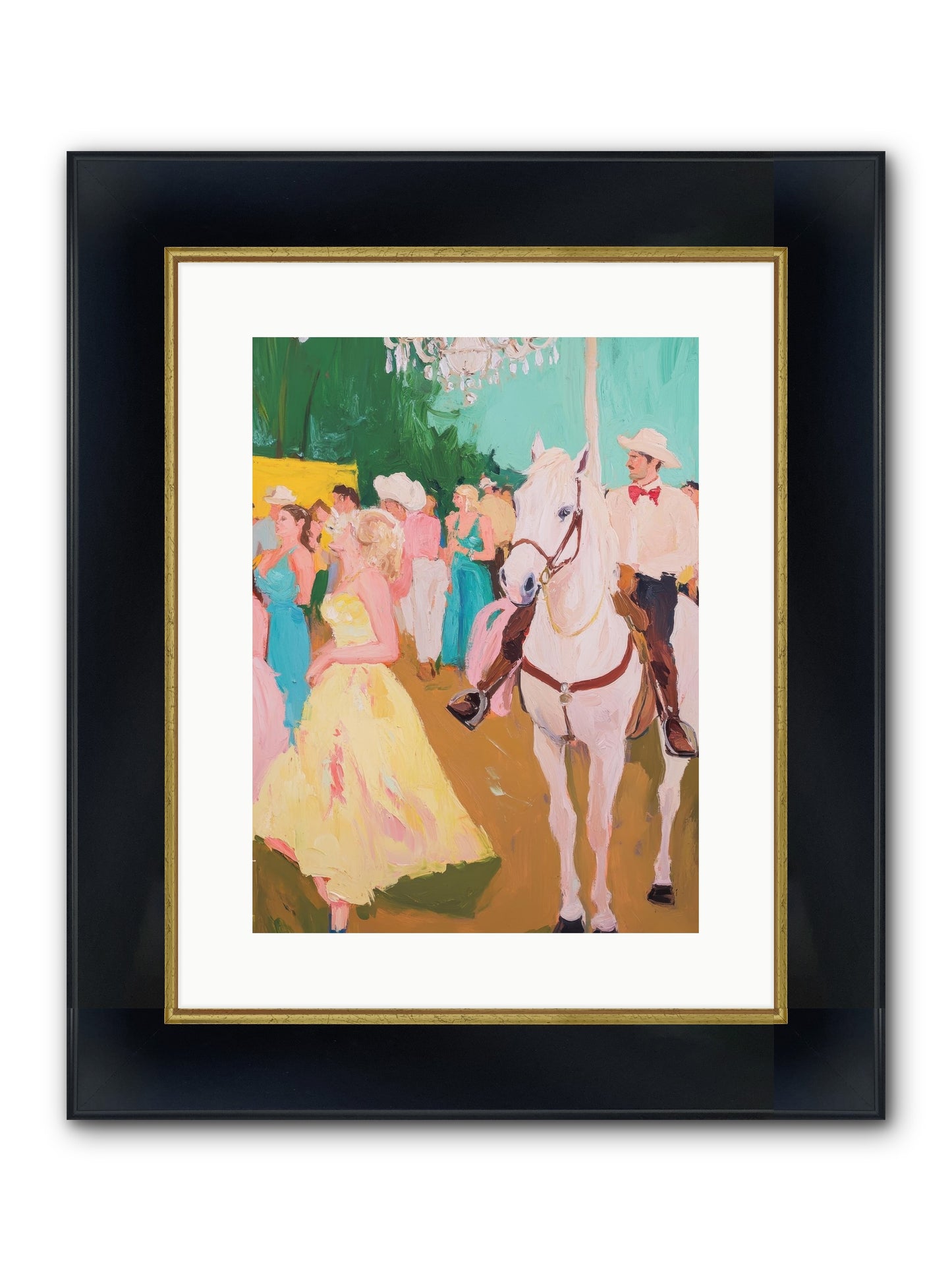 Renegade Roundup Framed Print - Wide Black w/Gold 12x16