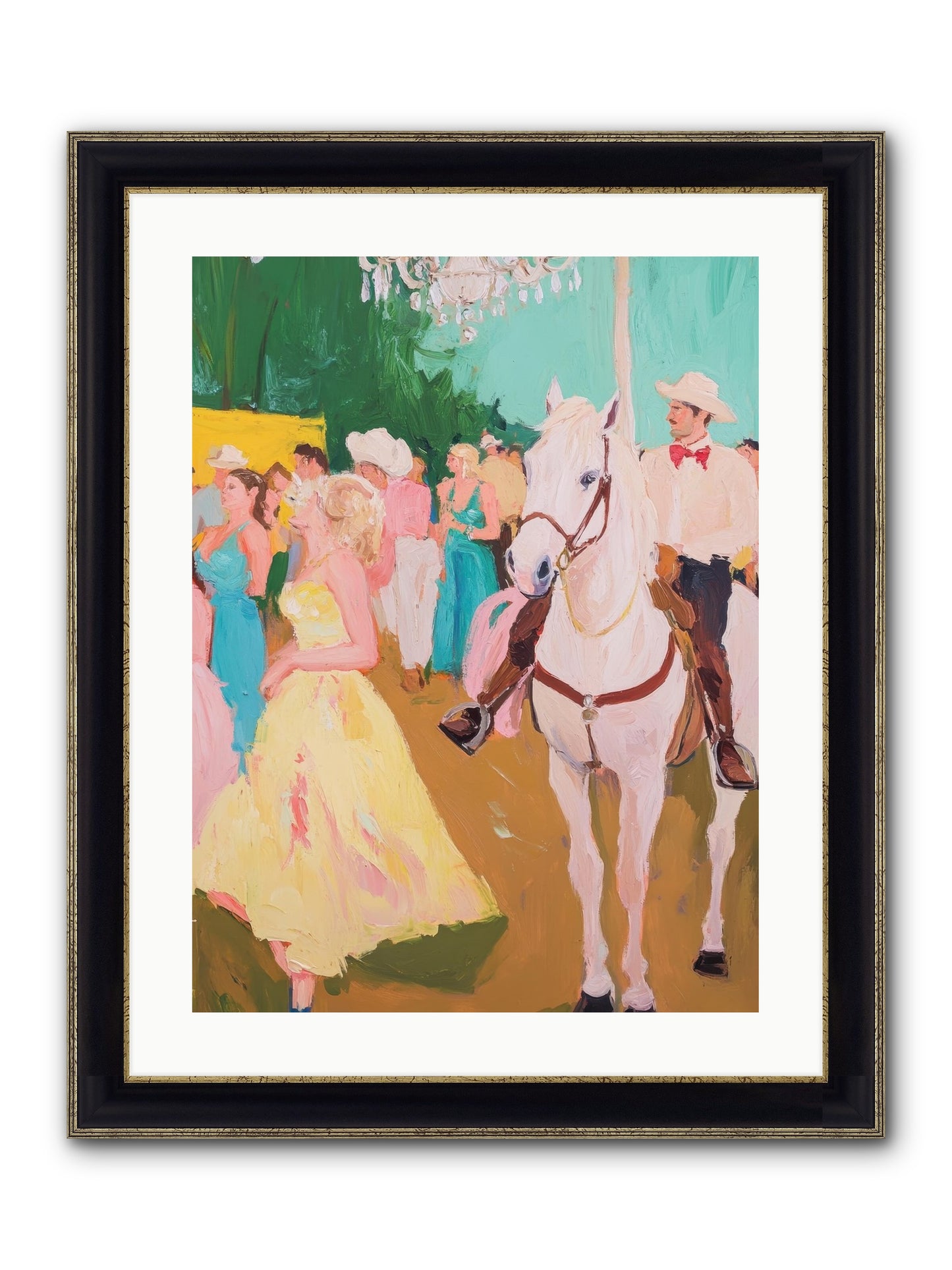 Renegade Roundup Framed Print - Black & Gold 18x24