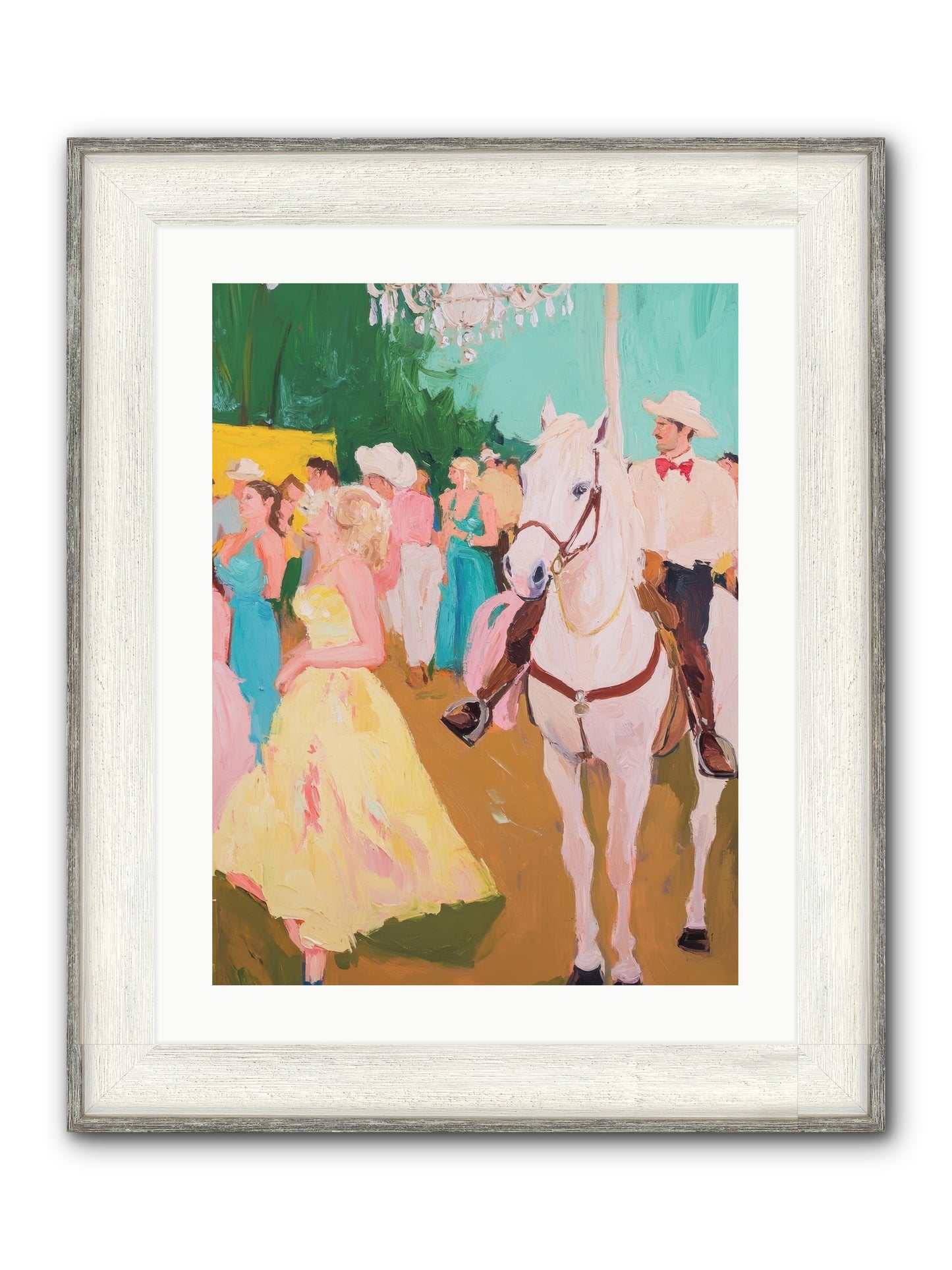 Renegade Roundup Framed Print - Driftwood White 18x24