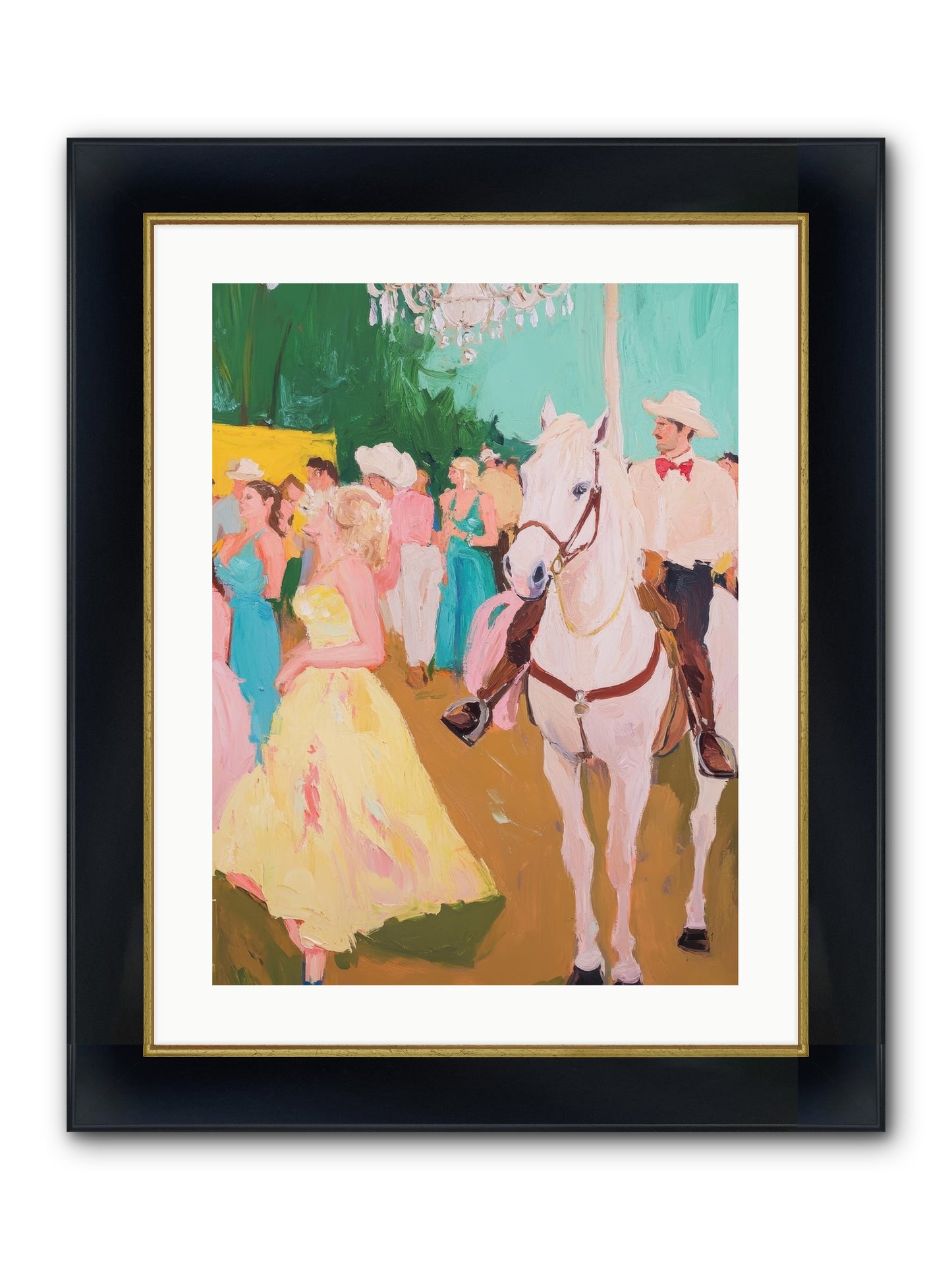 Renegade Roundup Framed Print - Wide Black w/Gold 18x24