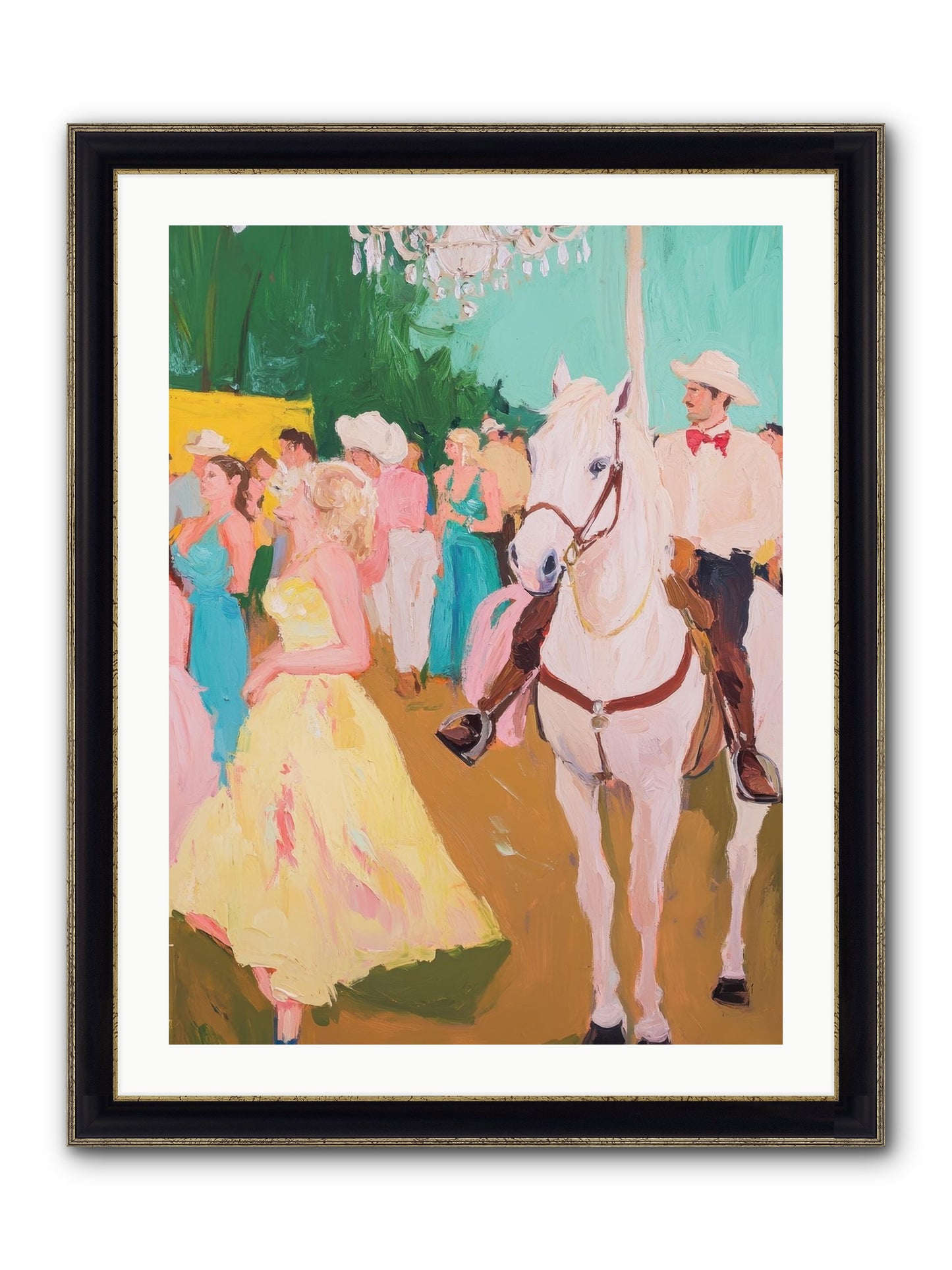 Renegade Roundup Framed Print - Black & Gold 24x32