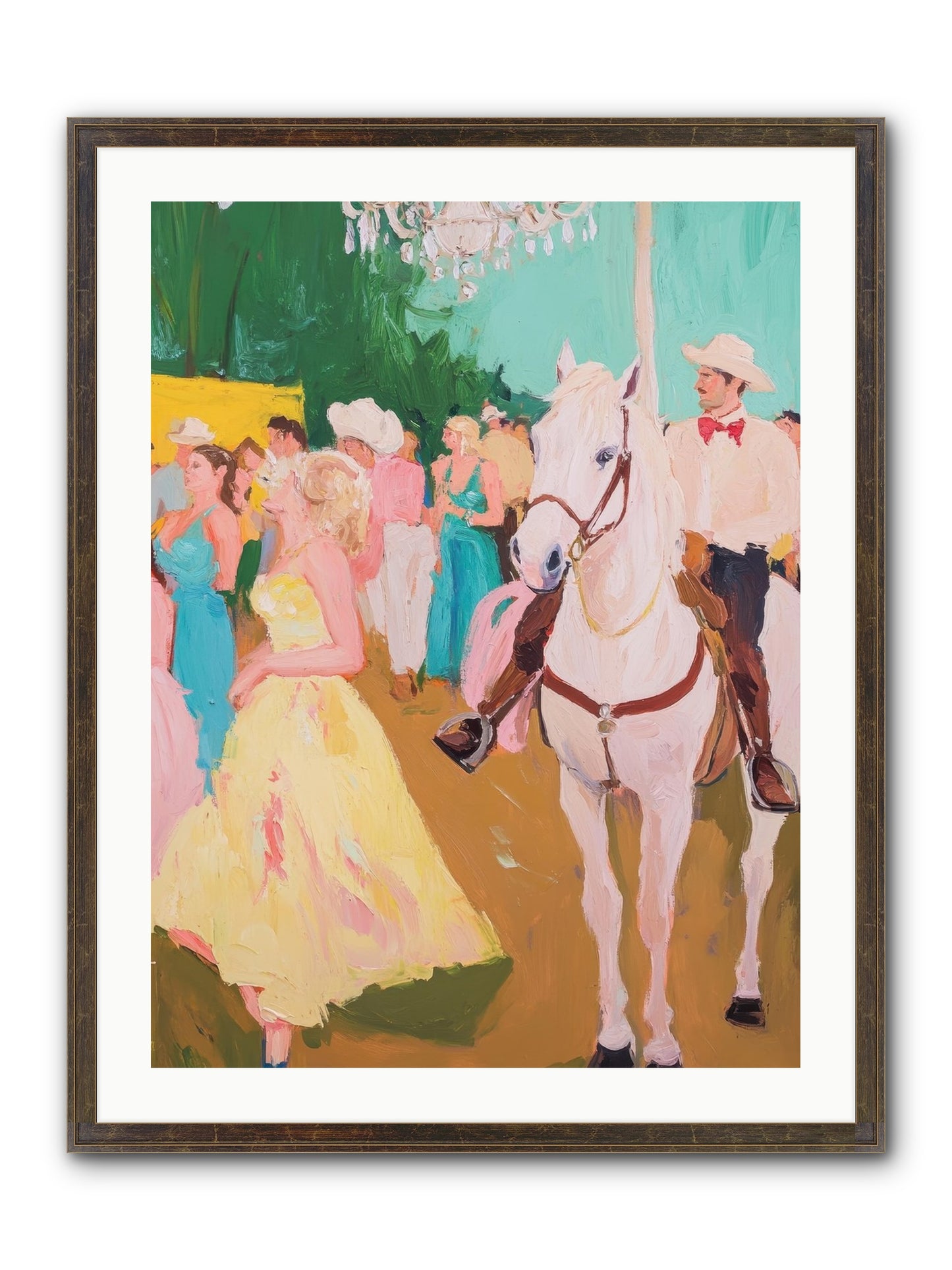 Renegade Roundup Framed Print - Slimwoods Black/Gold 24x32
