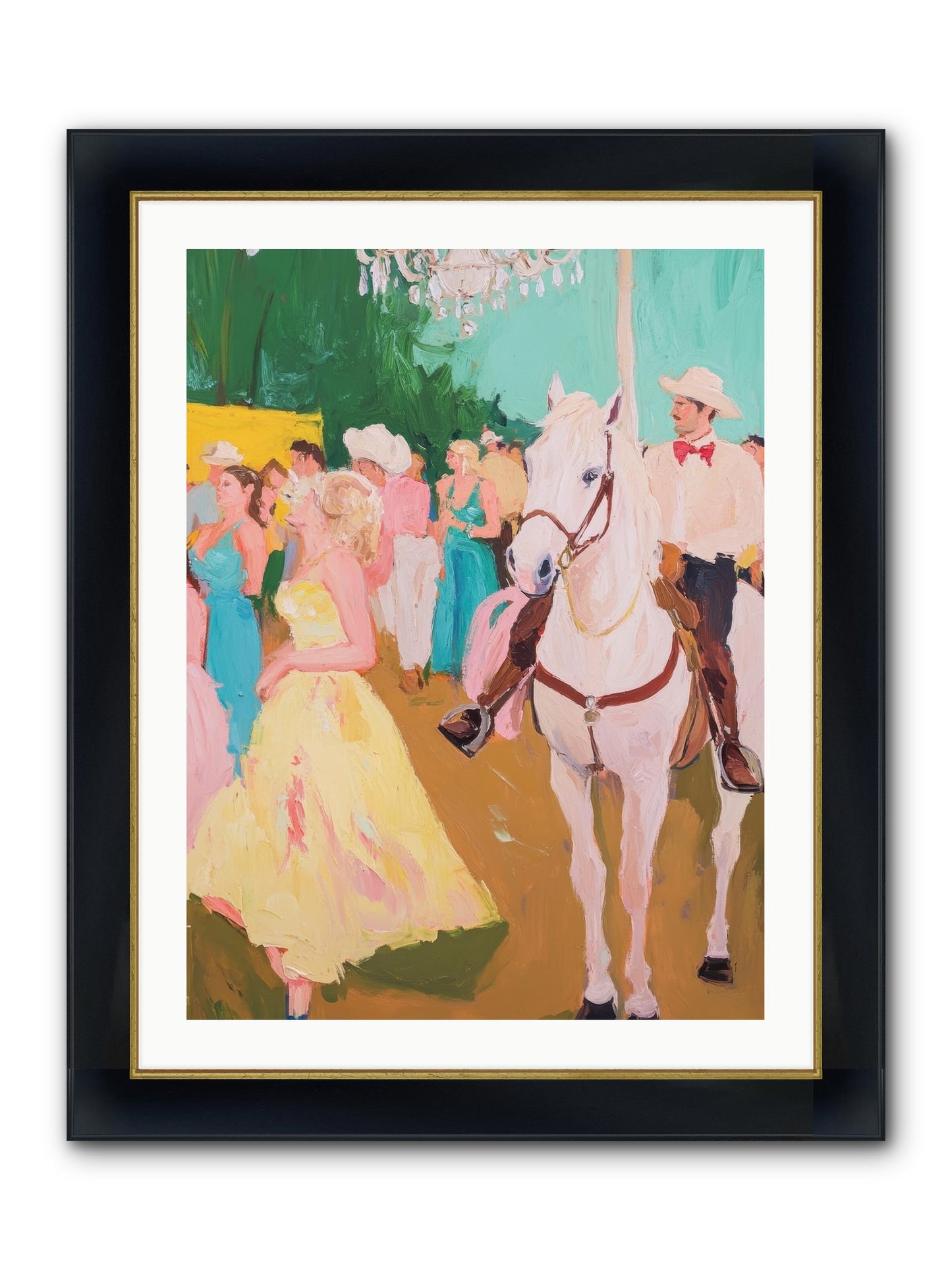 Renegade Roundup Framed Print - Wide Black w/Gold 24x32