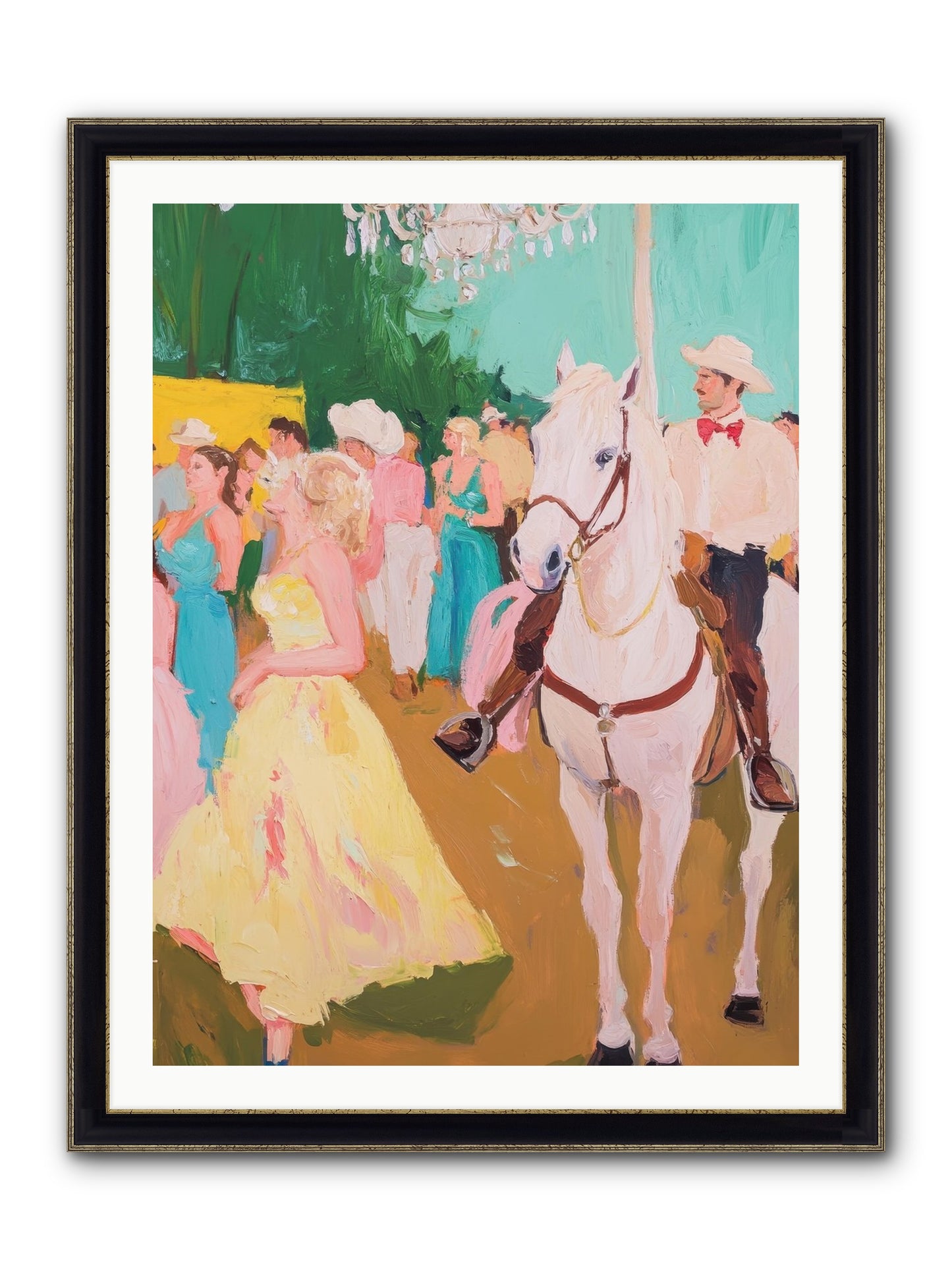 Renegade Roundup Framed Print - Black & Gold 30x40