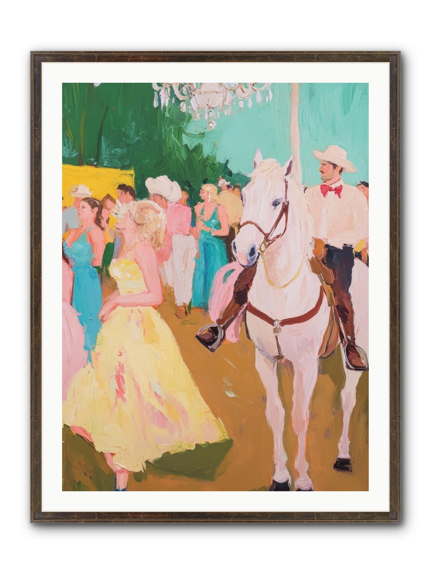 Renegade Roundup Framed Print - Slimwoods Black/Gold 30x40