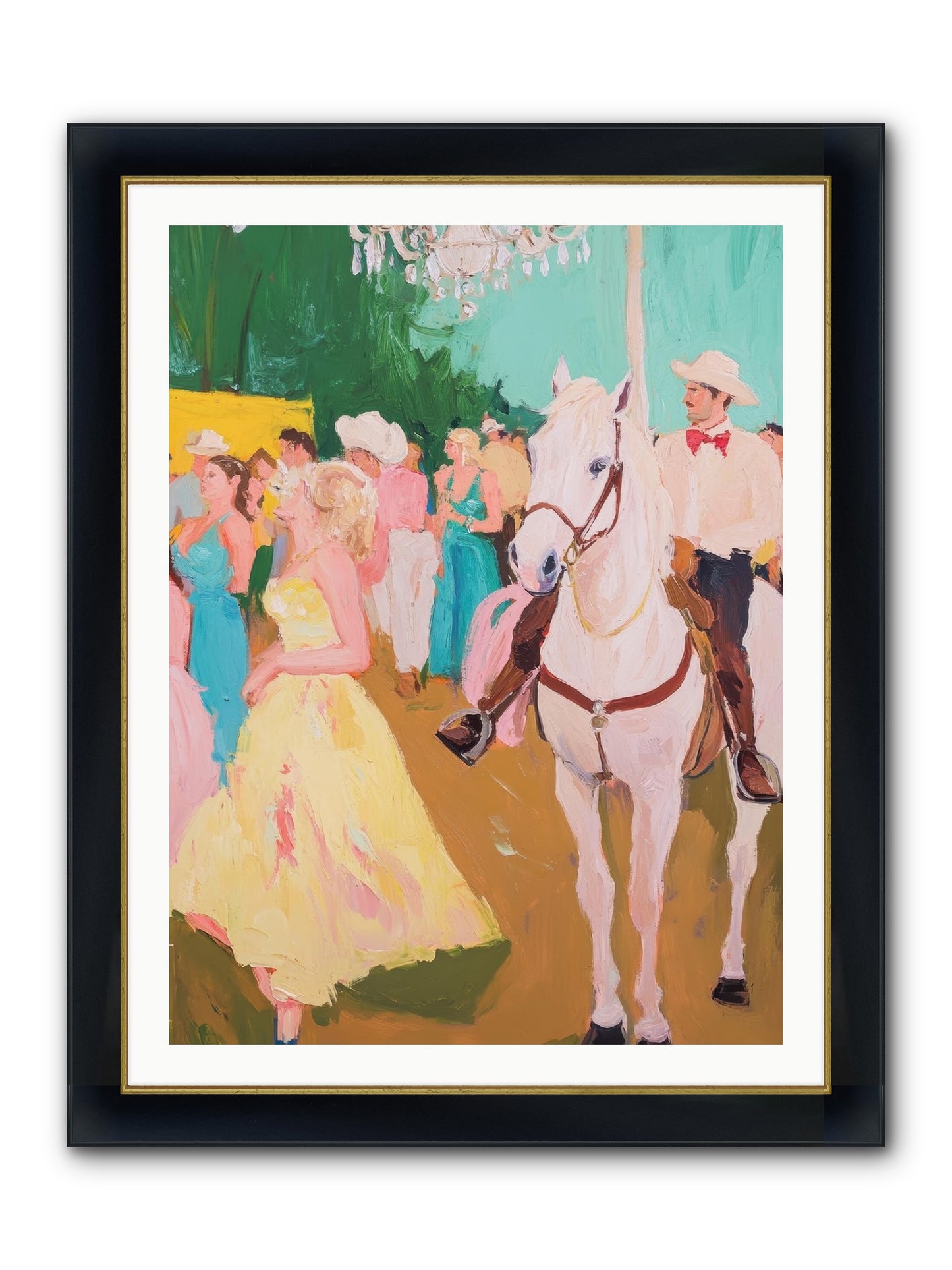 Renegade Roundup Framed Print - Wide Black w/Gold 30x40
