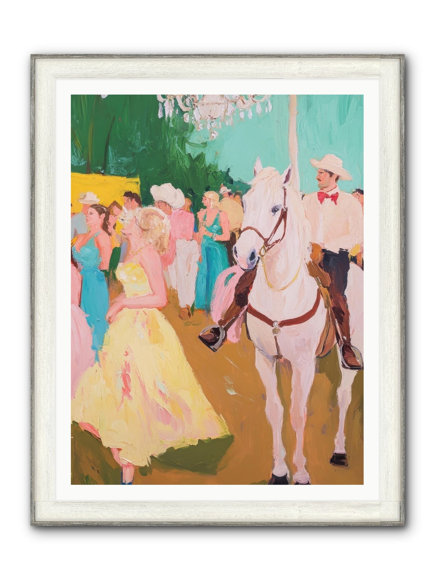 Renegade Roundup Framed Print - Driftwood White 36x48