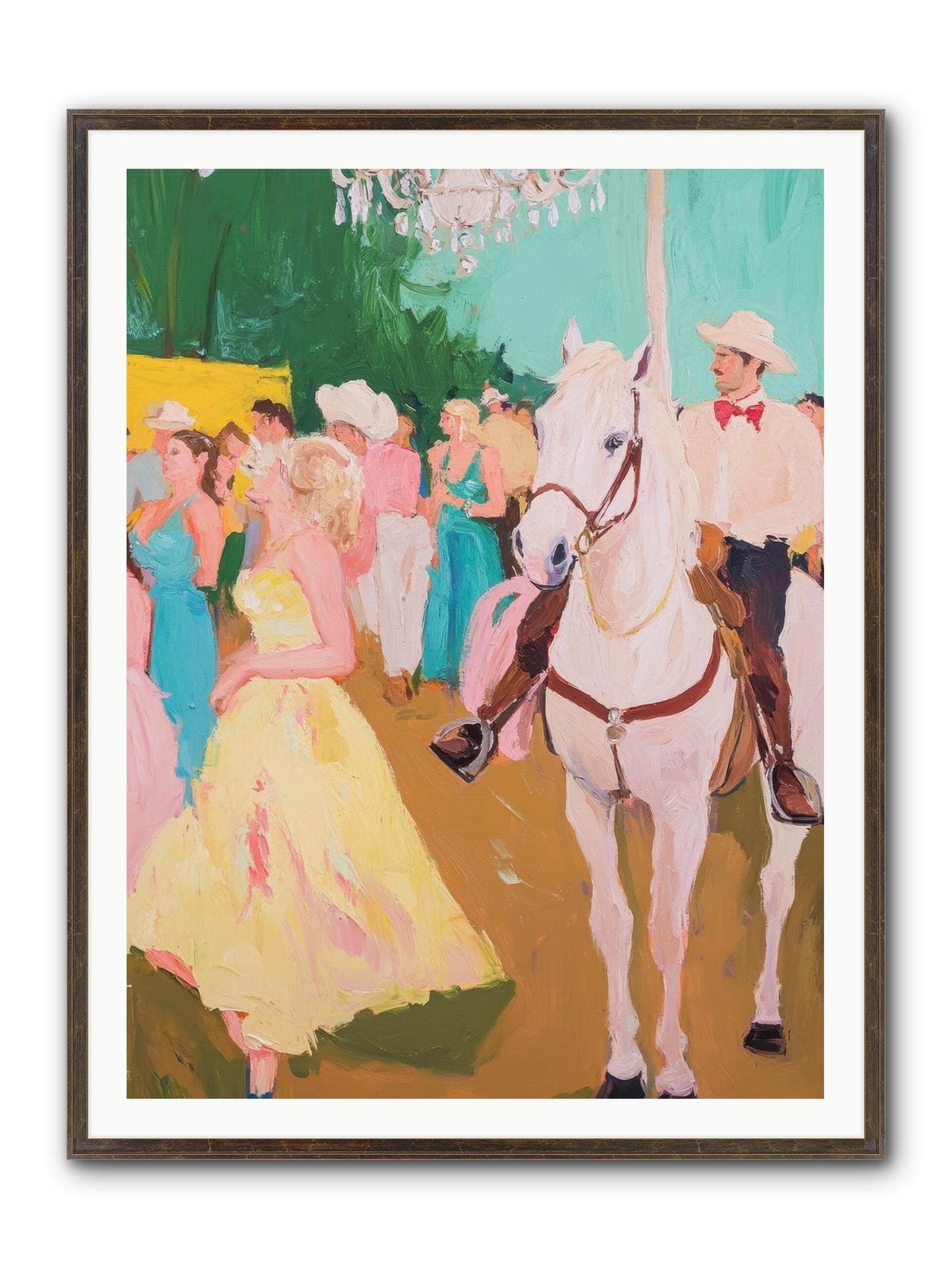Renegade Roundup Framed Print - Slimwoods Black/Gold 36x48