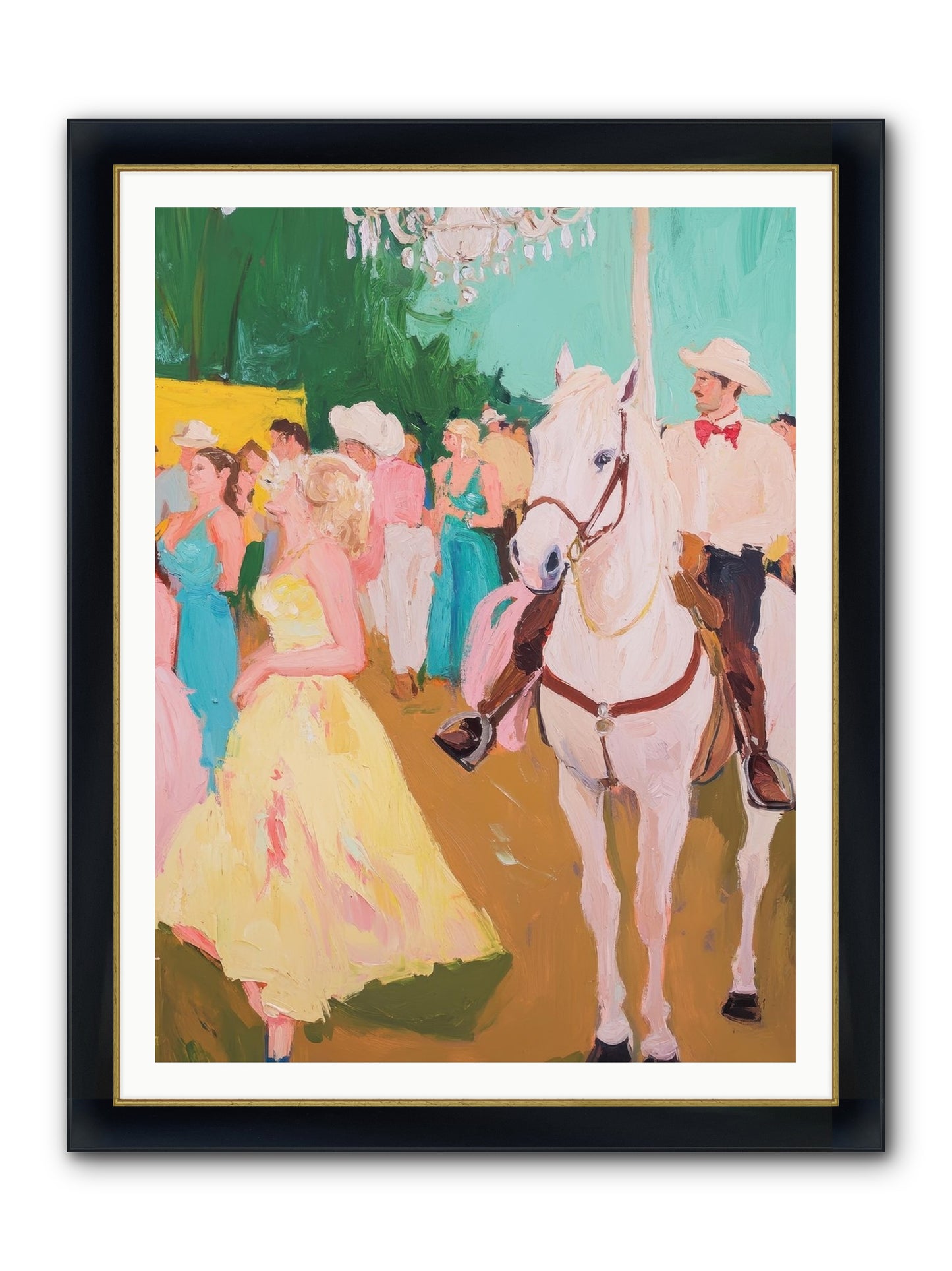 Renegade Roundup Framed Print - Wide Black w/Gold 36x48