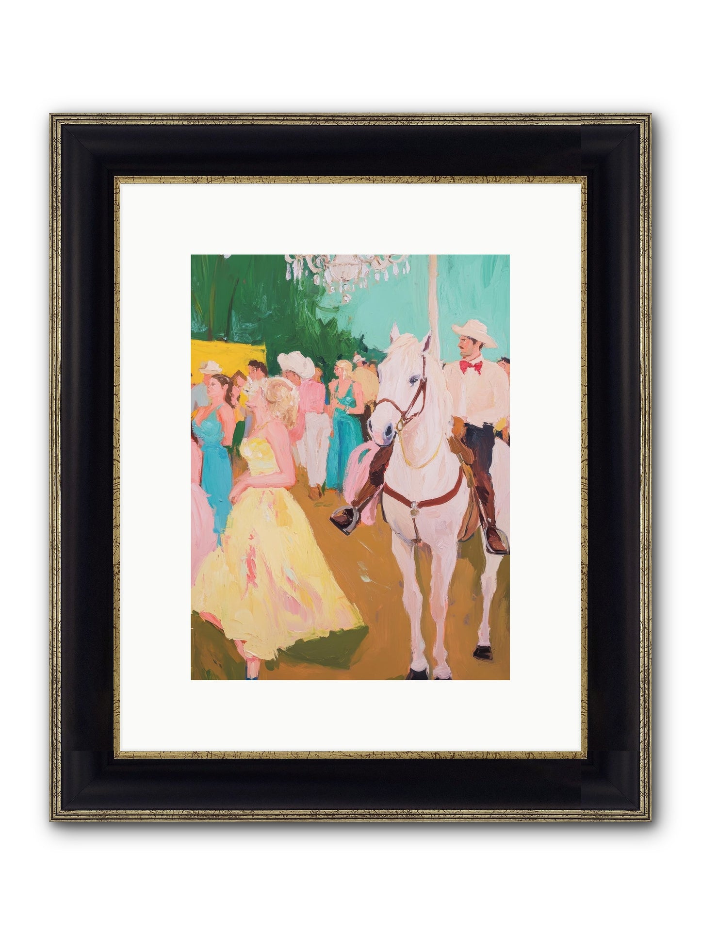 Renegade Roundup Framed Print - Black & Gold 9x12