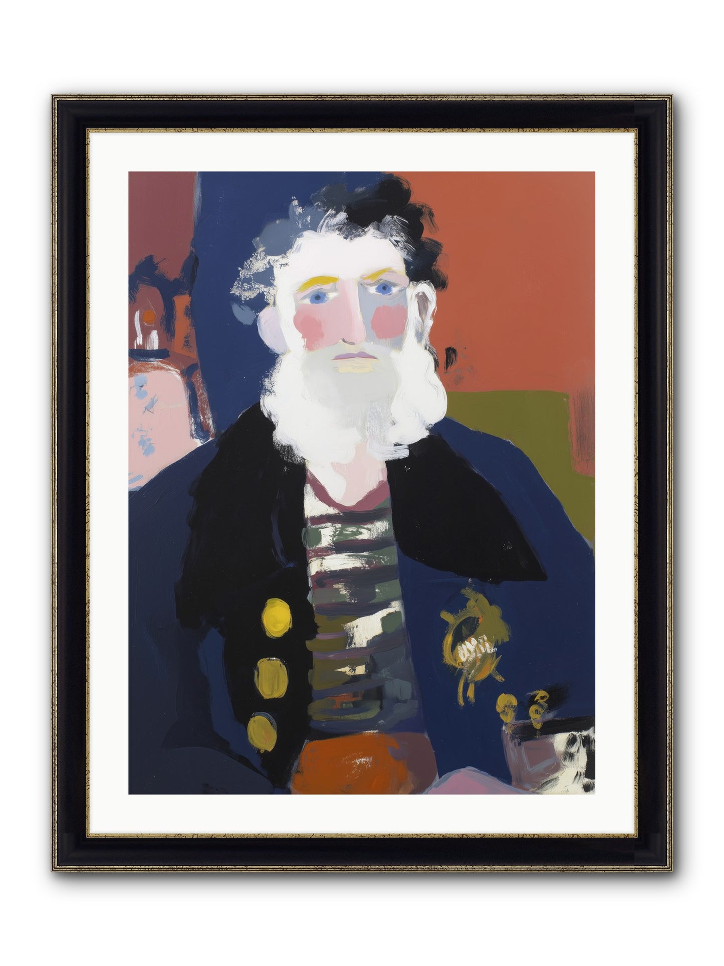 Return's Promise Framed Print - Black & Gold 24x32