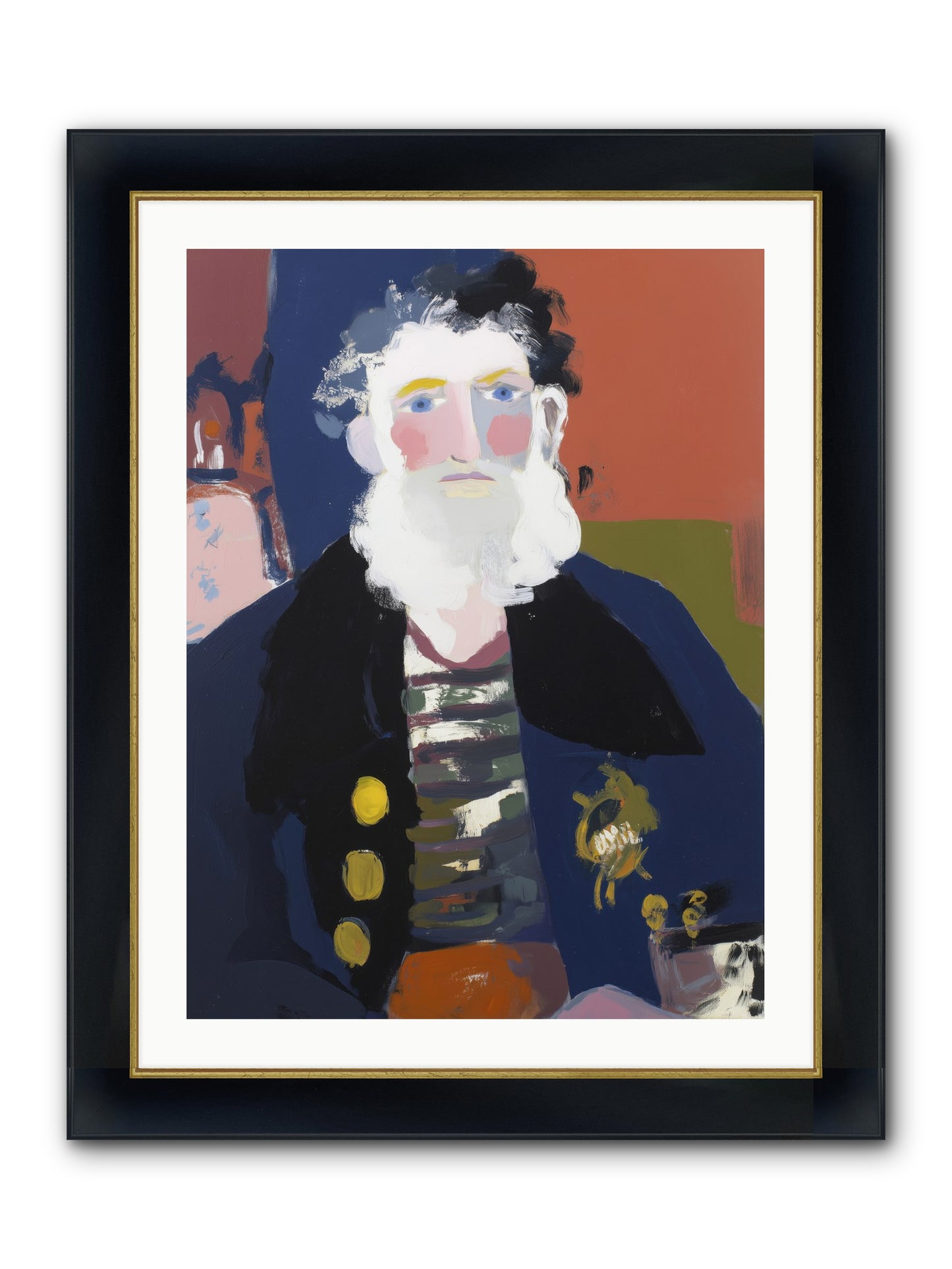 Return's Promise Framed Print - Wide Black w/Gold 24x32