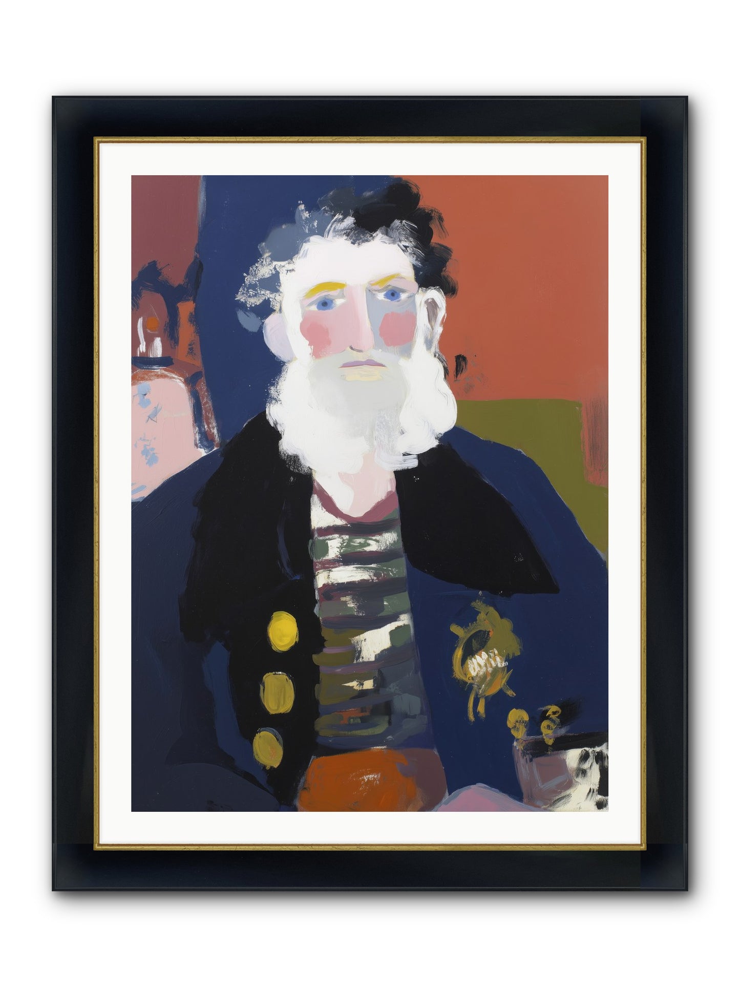 Return's Promise Framed Print - Wide Black w/Gold 30x40