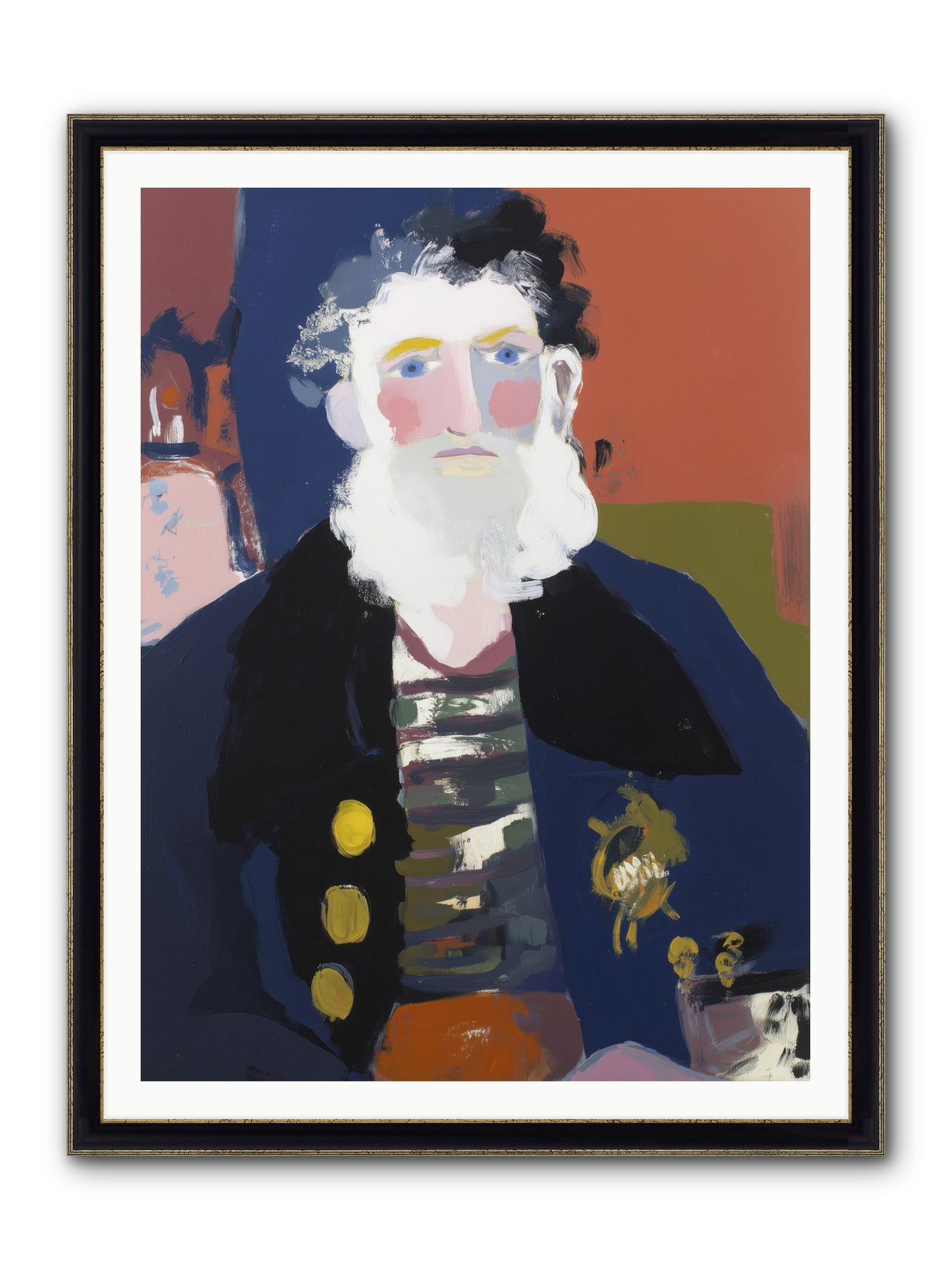 Return's Promise Framed Print - Black & Gold 36x48