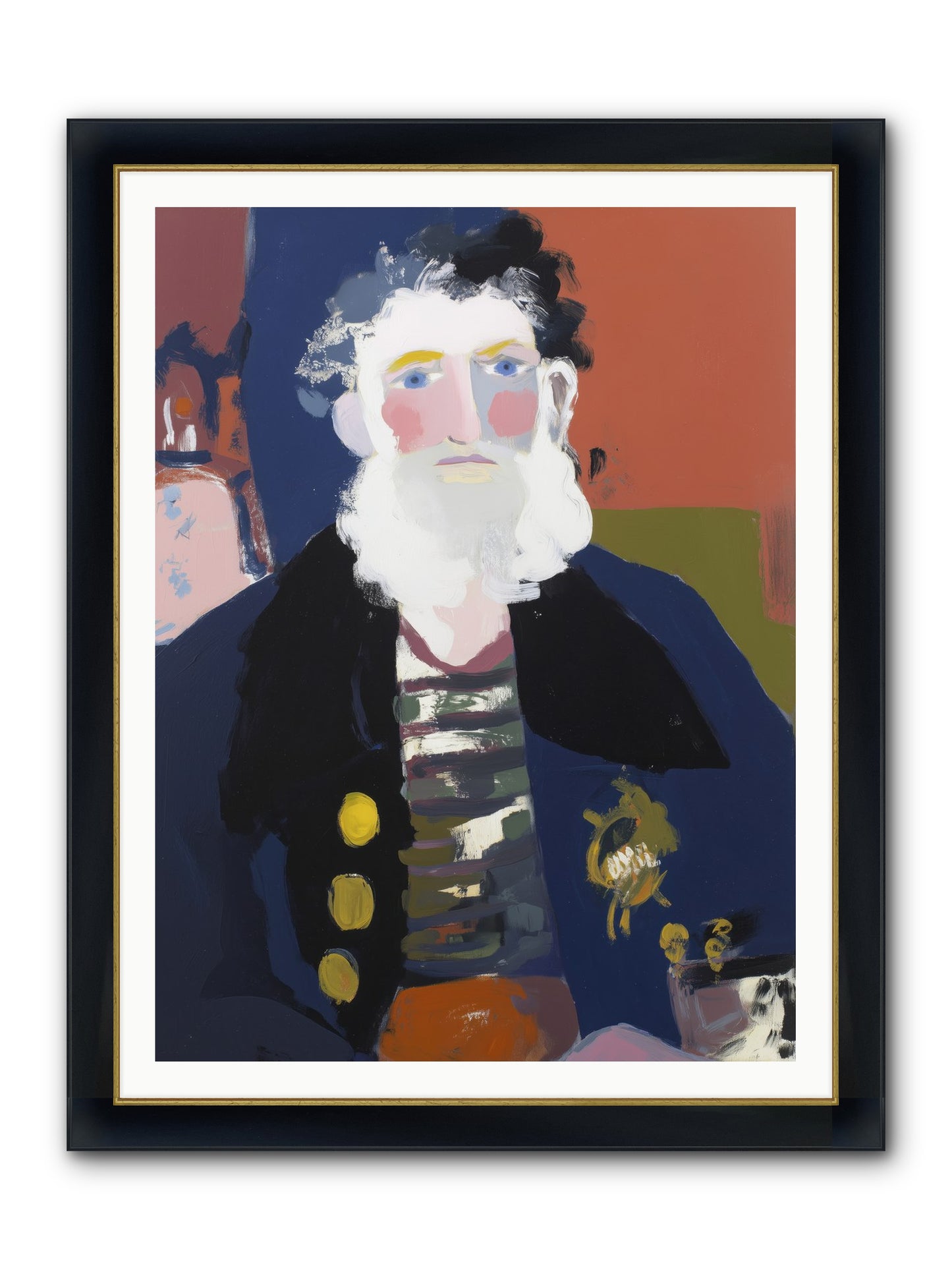 Return's Promise Framed Print - Wide Black w/Gold 36x48