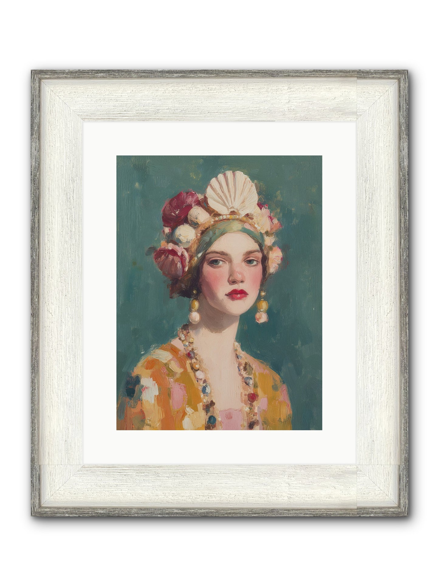Returning Through Time Framed Print - Driftwood White 12x16