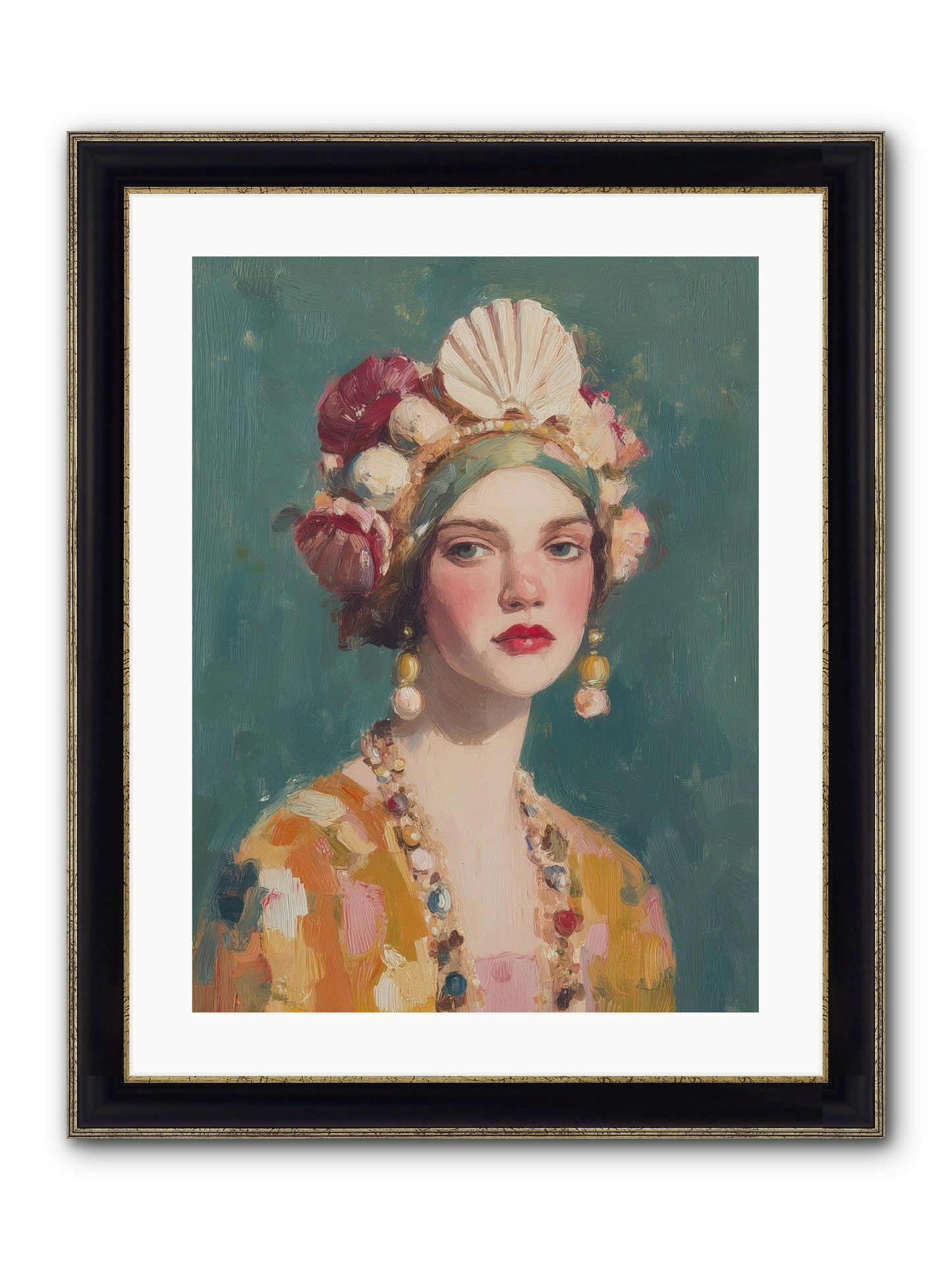 Returning Through Time Framed Print - Black & Gold 18x24