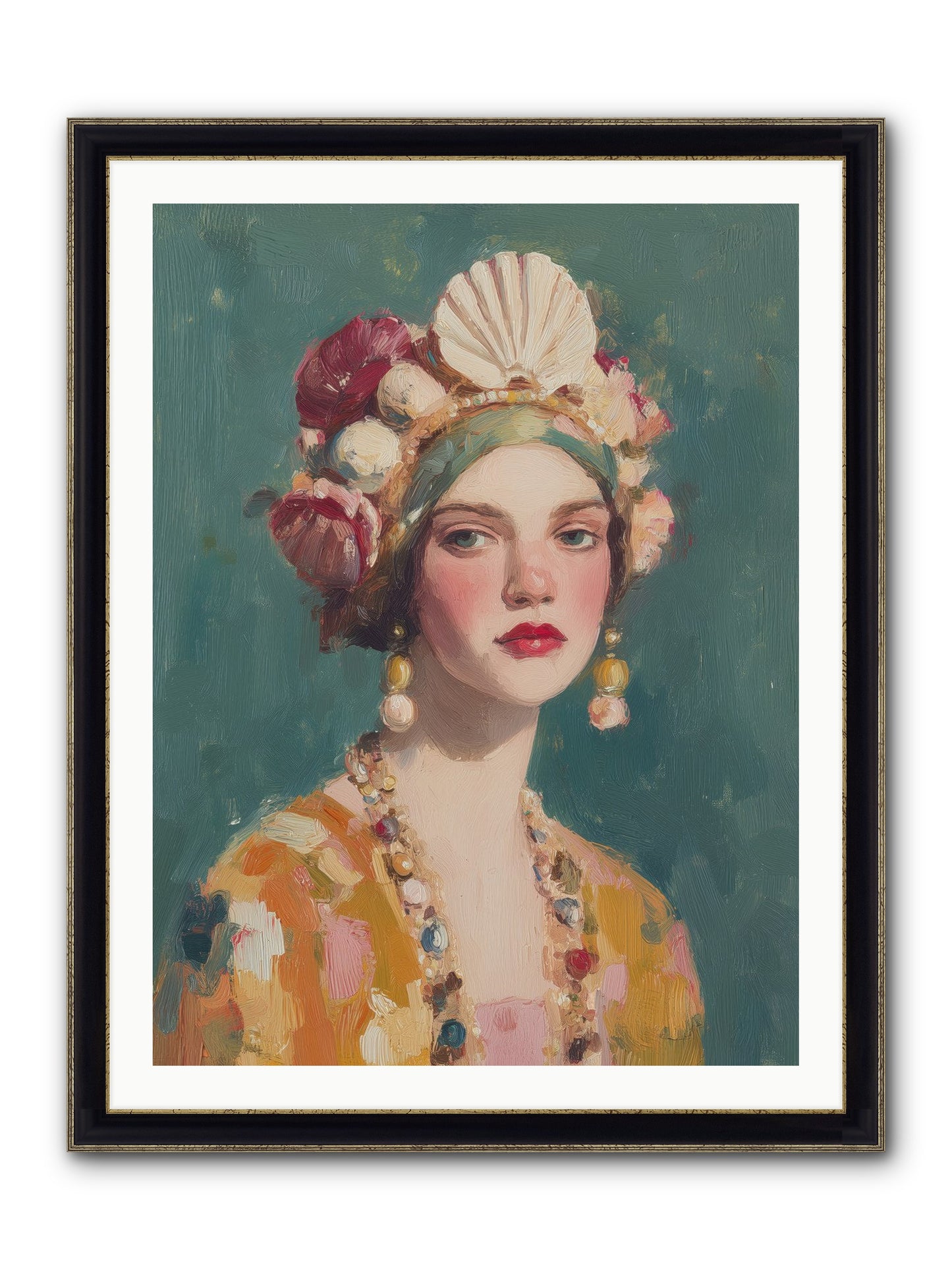 Returning Through Time Framed Print - Black & Gold 30x40