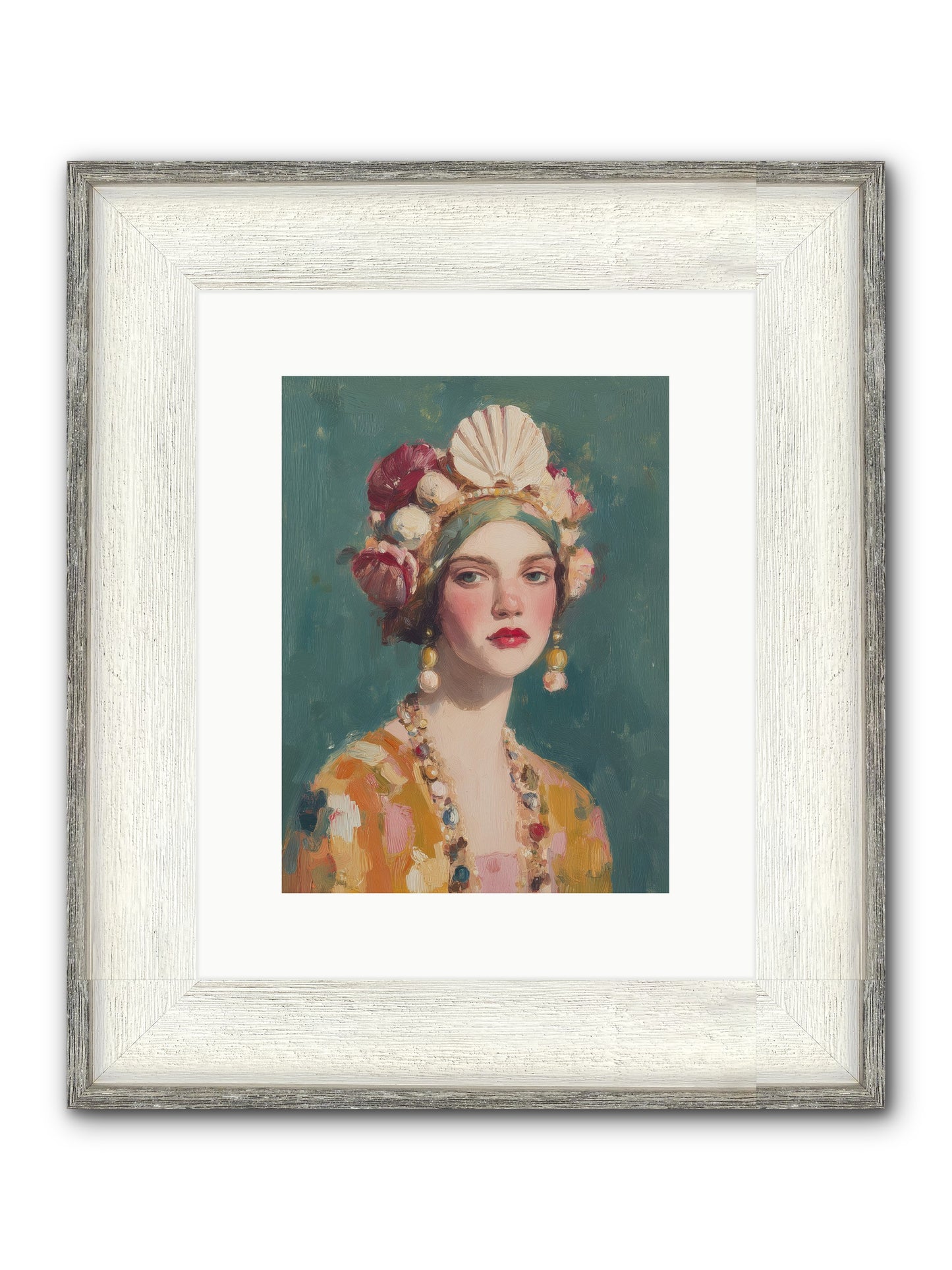 Returning Through Time Framed Print - Driftwood White 9x12
