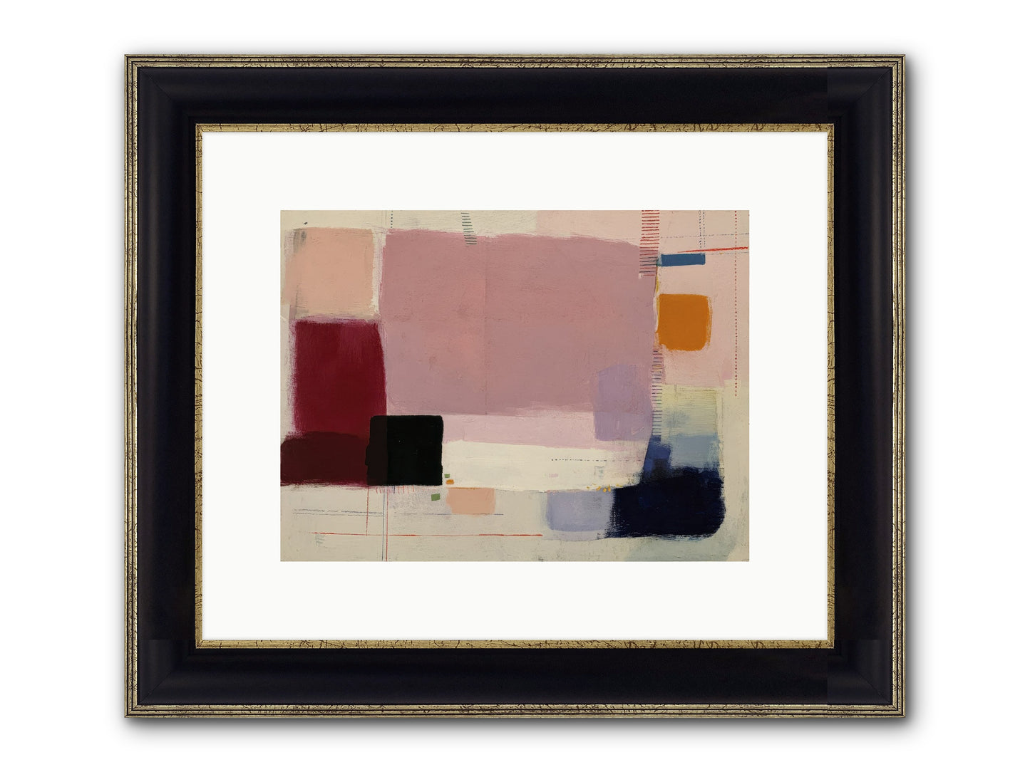 Revealed Framed Print - Black & Gold 12x9