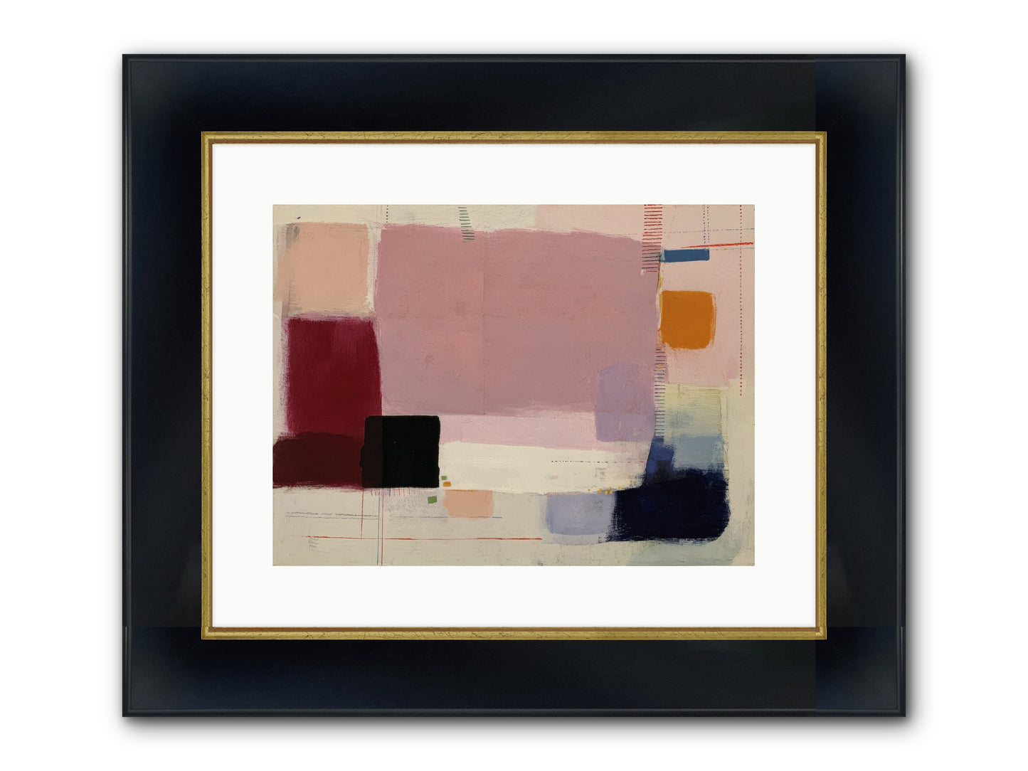 Revealed Framed Print - Wide Black w/Gold 16x12
