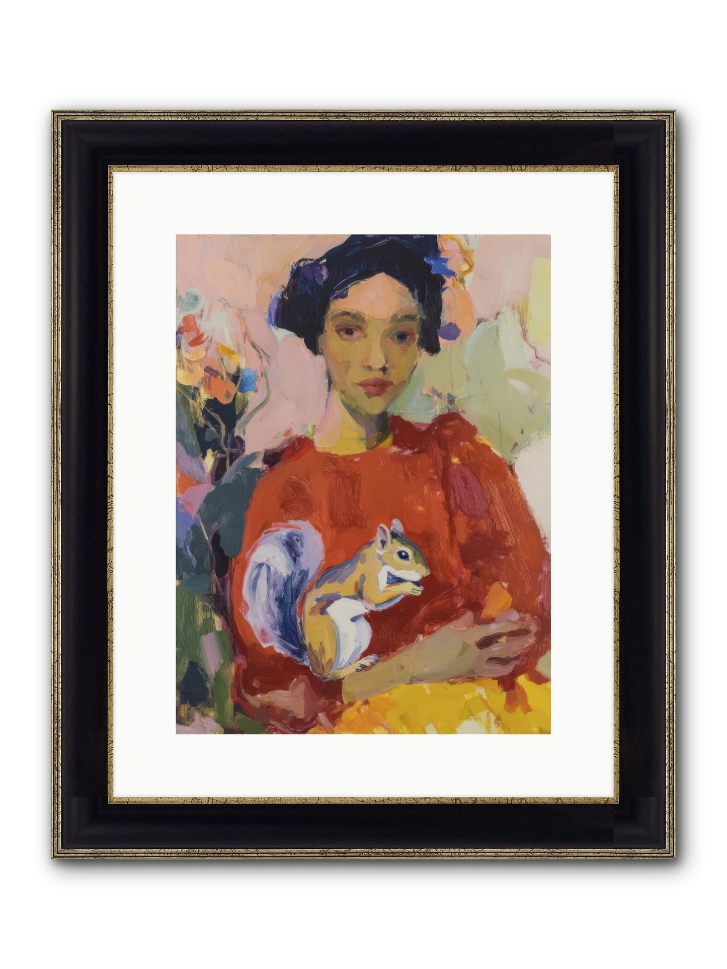Reverie At Rosewater Hall Framed Print - Black & Gold 12x16
