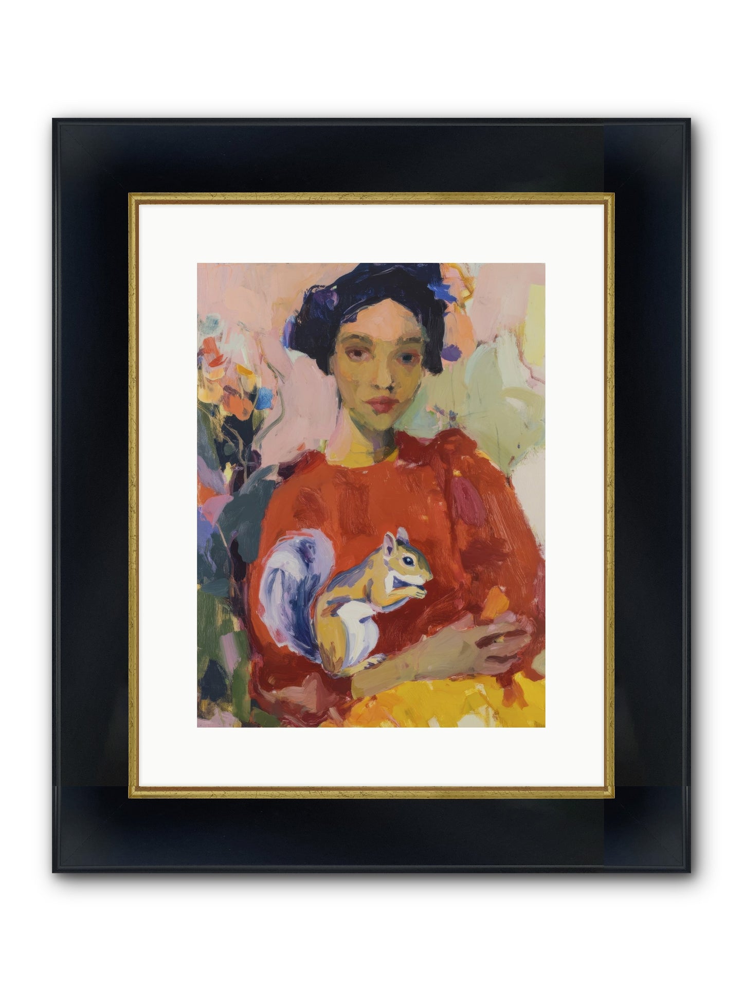 Reverie At Rosewater Hall Framed Print - Wide Black w/Gold 12x16