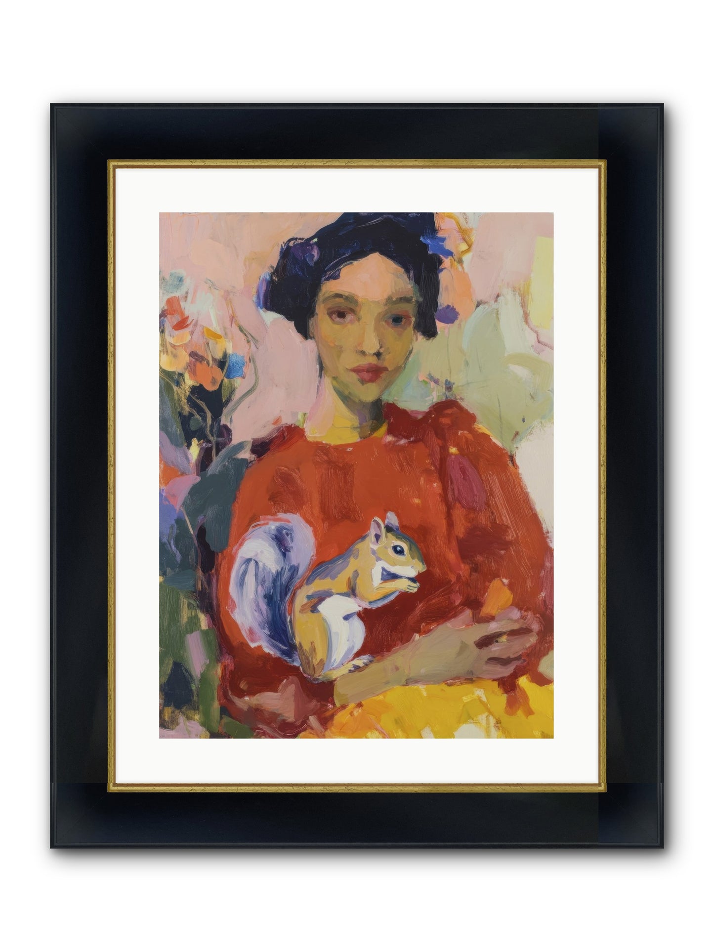 Reverie At Rosewater Hall Framed Print - Wide Black w/Gold 18x24