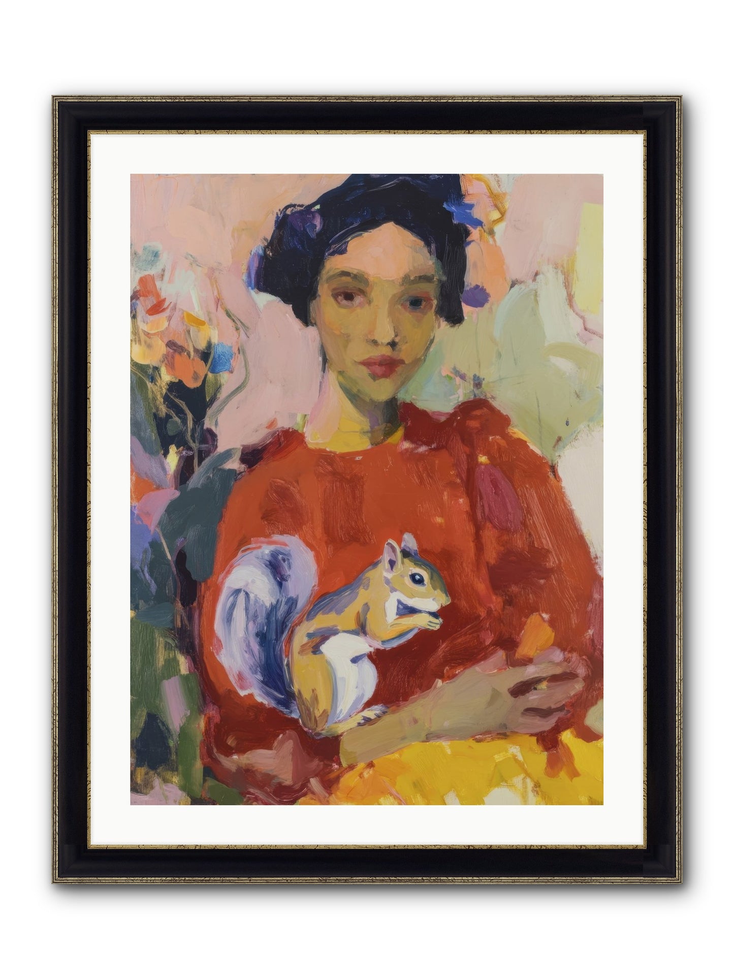 Reverie At Rosewater Hall Framed Print - Black & Gold 24x32