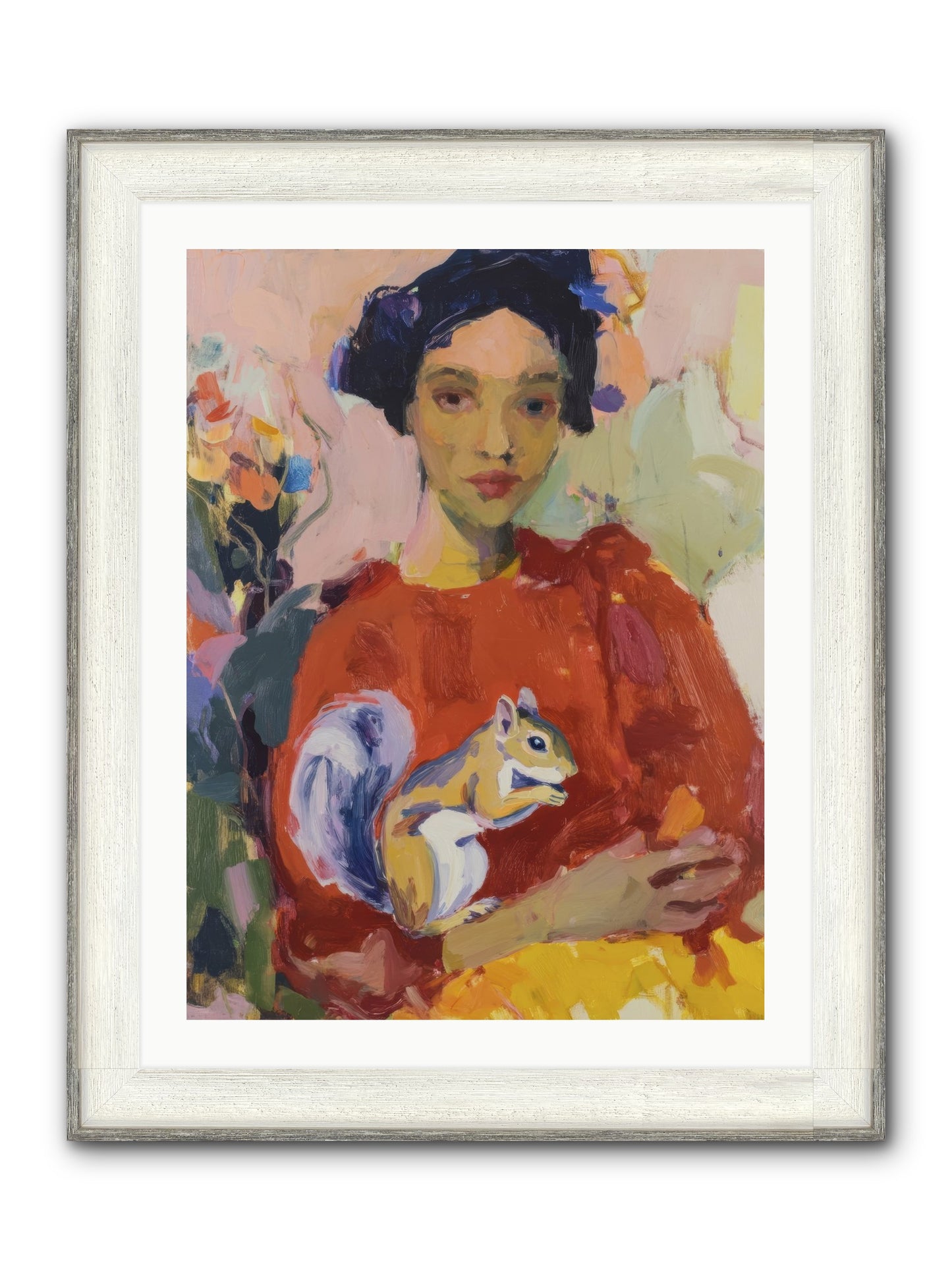 Reverie At Rosewater Hall Framed Print - Driftwood White 24x32