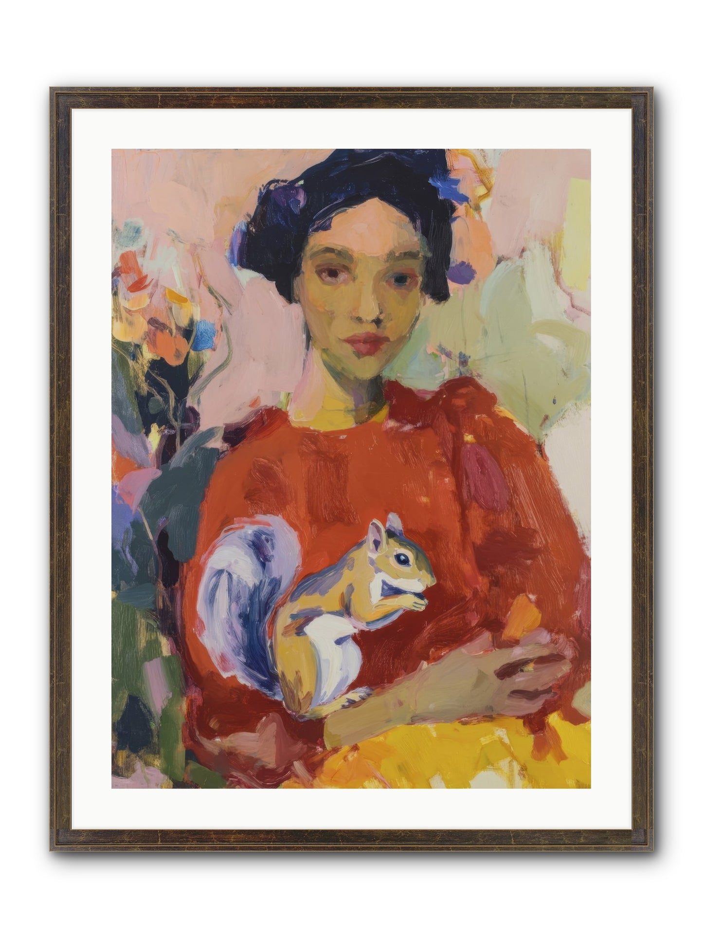 Reverie At Rosewater Hall Framed Print - Slimwoods Black/Gold 24x32