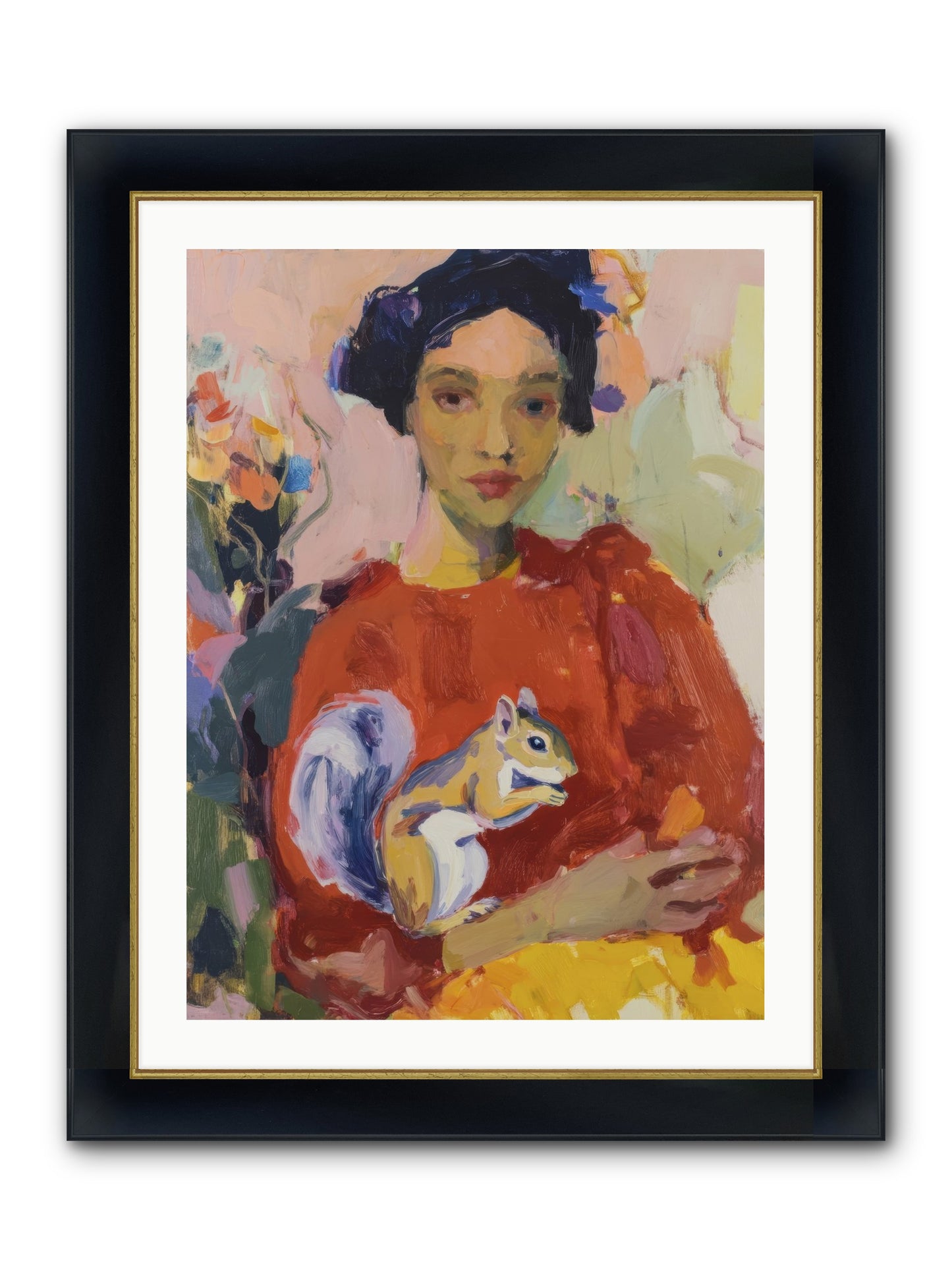 Reverie At Rosewater Hall Framed Print - Wide Black w/Gold 24x32