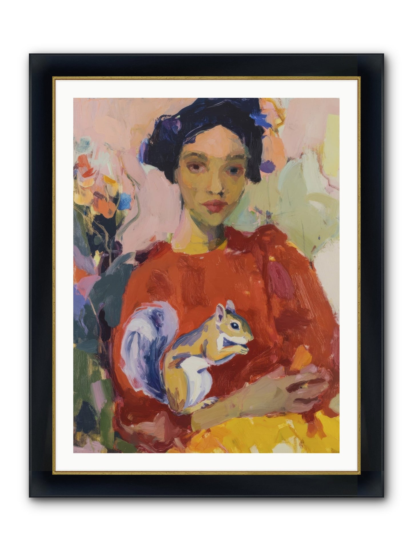 Reverie At Rosewater Hall Framed Print - Wide Black w/Gold 30x40