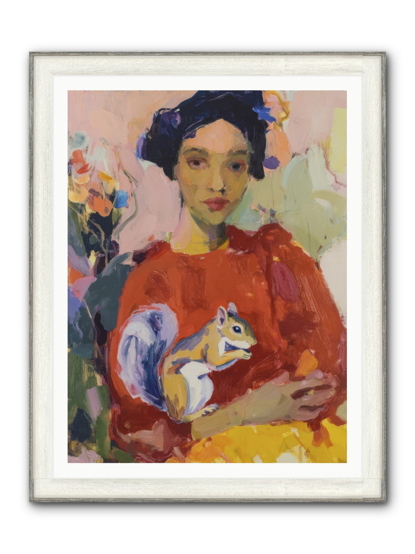 Reverie At Rosewater Hall Framed Print - Driftwood White 36x48