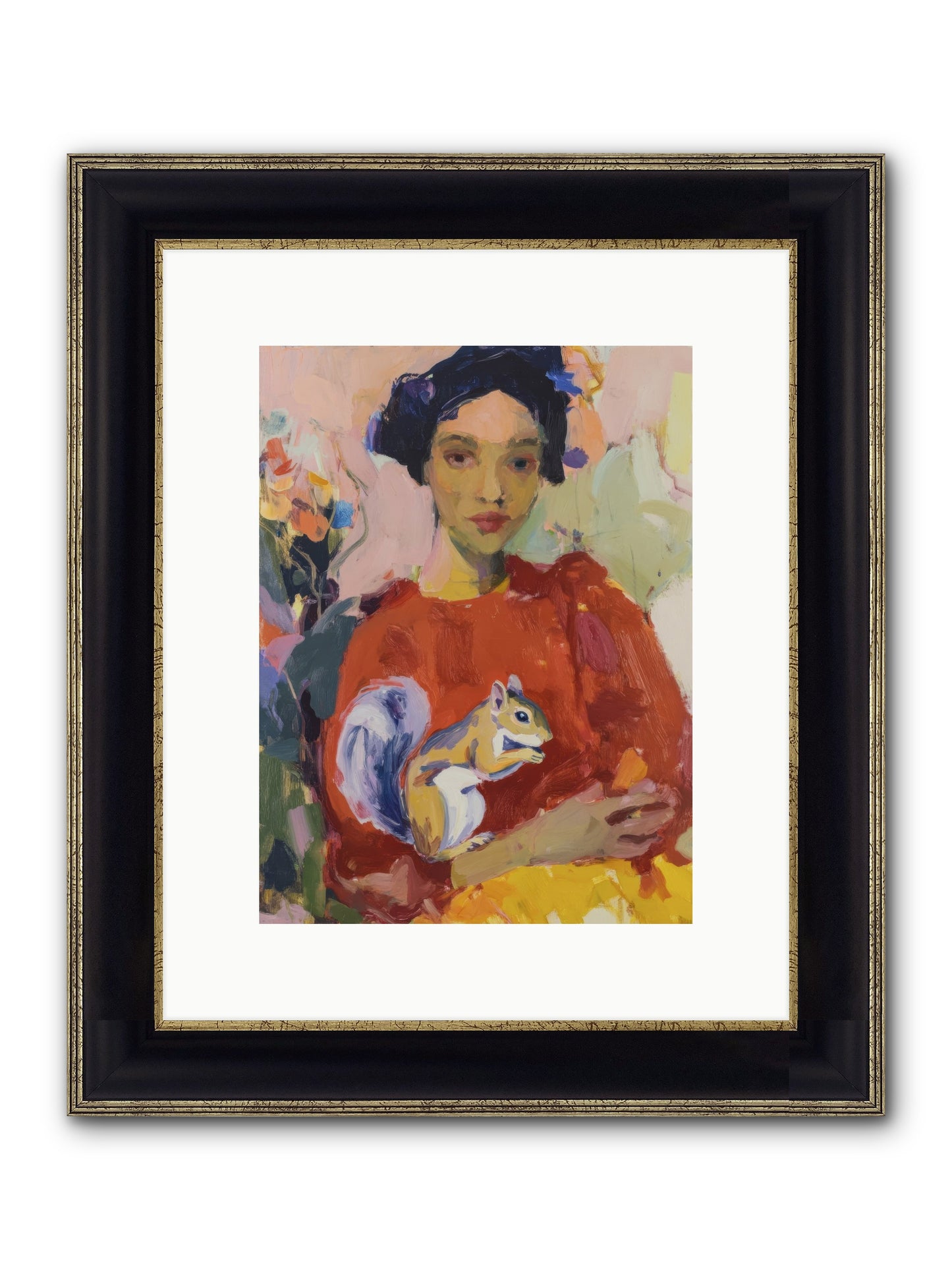 Reverie At Rosewater Hall Framed Print - Black & Gold 9x12