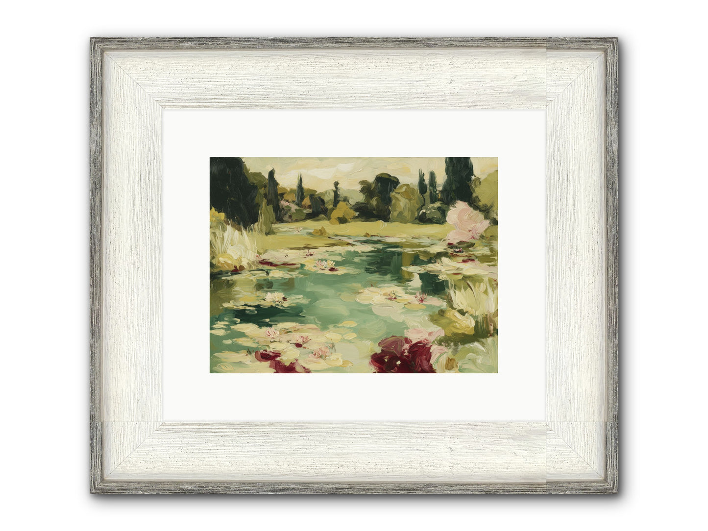 Reveries At Sunrise Framed Print - Driftwood White 12x9