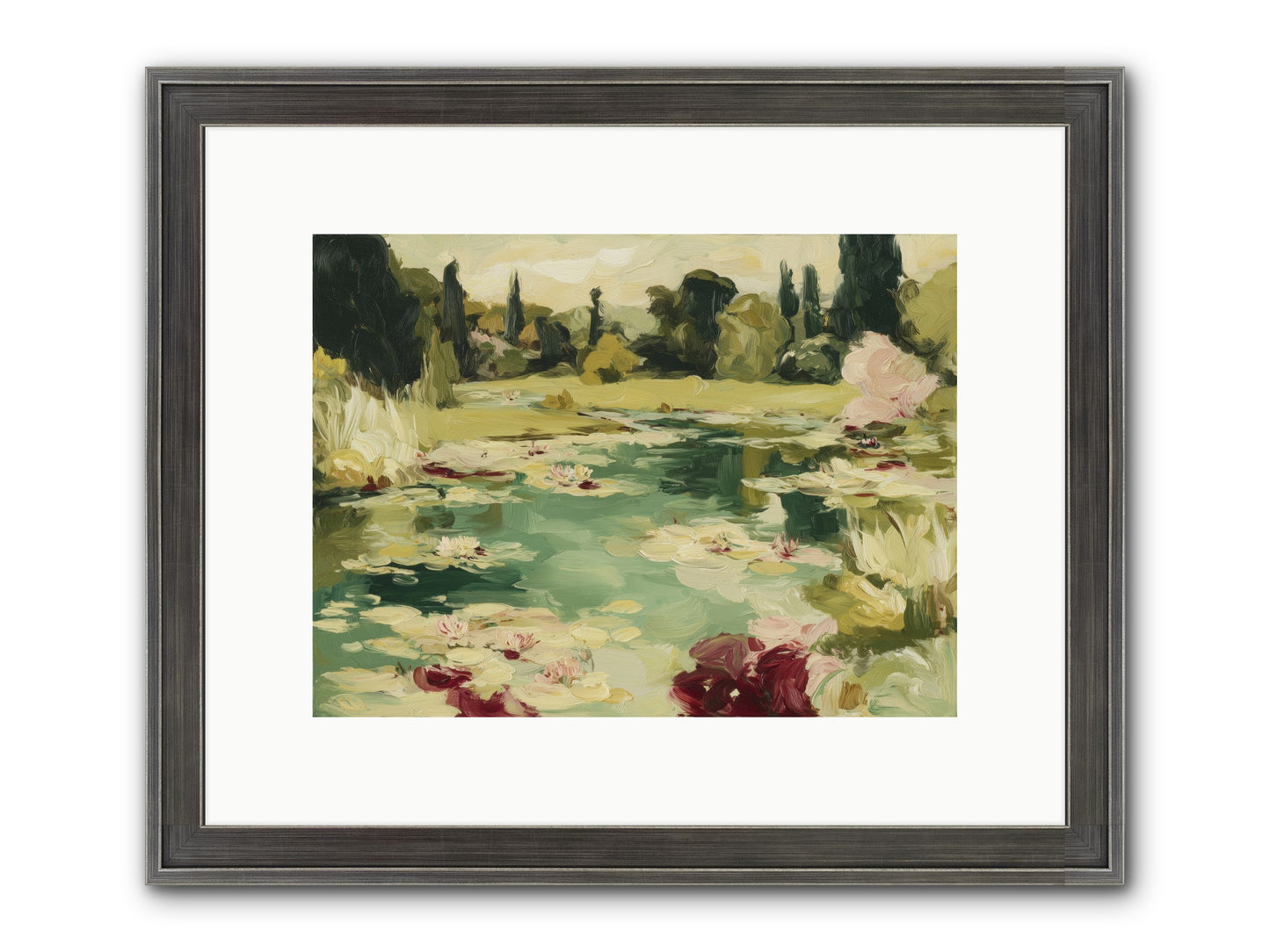 Reveries At Sunrise Framed Print - Slimwoods Black/Silver 12x9
