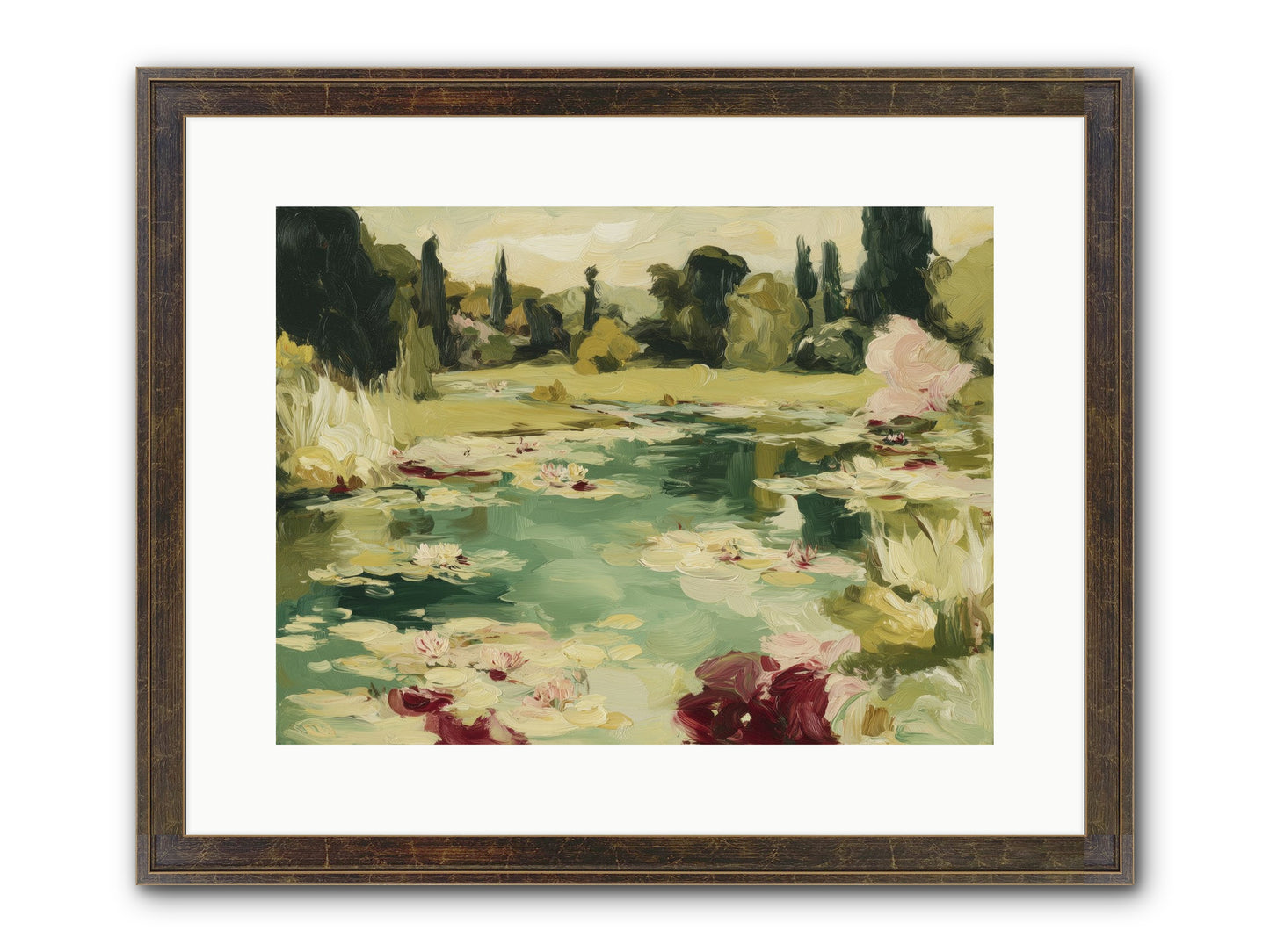 Reveries At Sunrise Framed Print - Slimwoods Black/Gold 16x12
