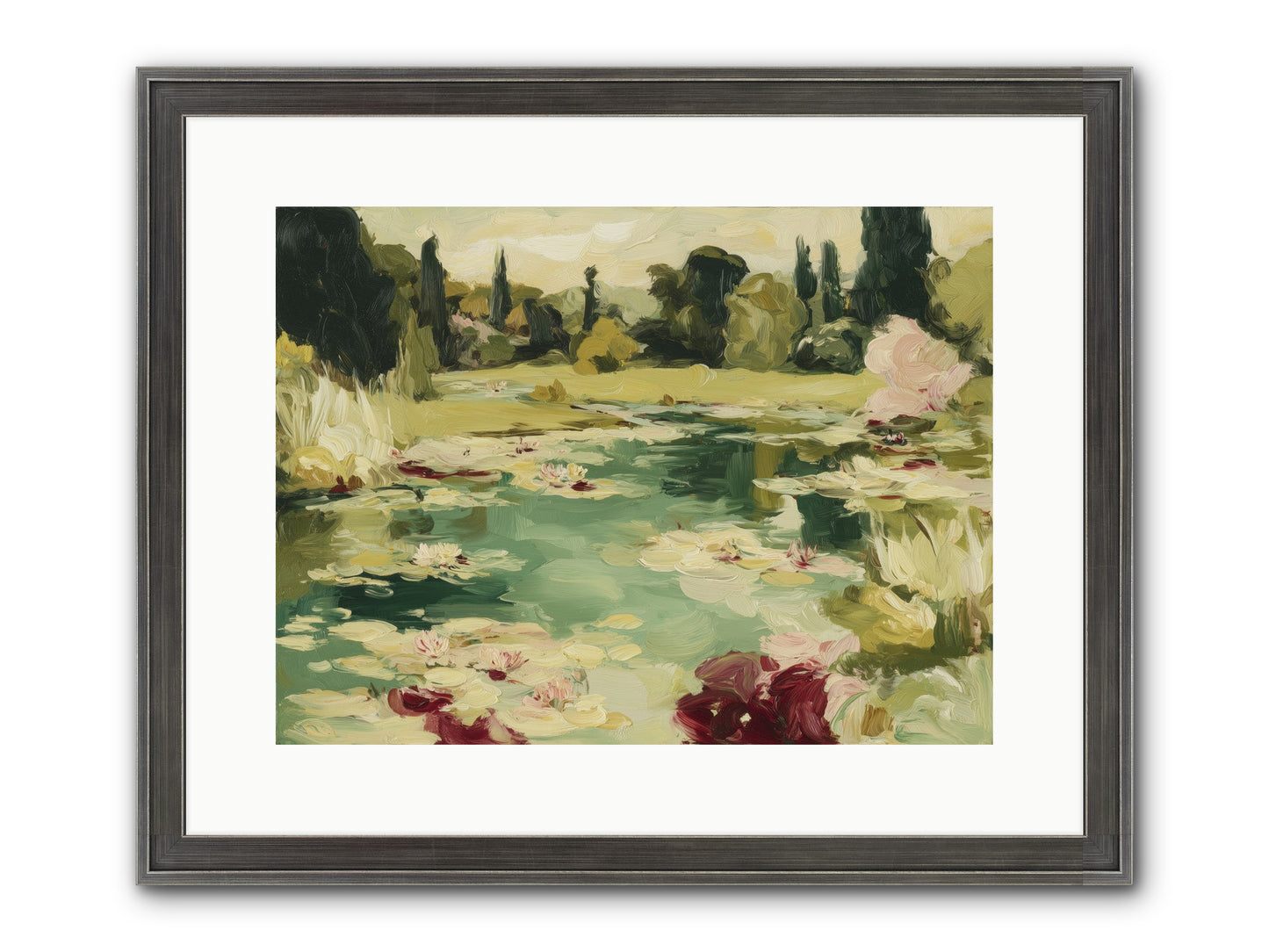 Reveries At Sunrise Framed Print - Slimwoods Black/Silver 16x12