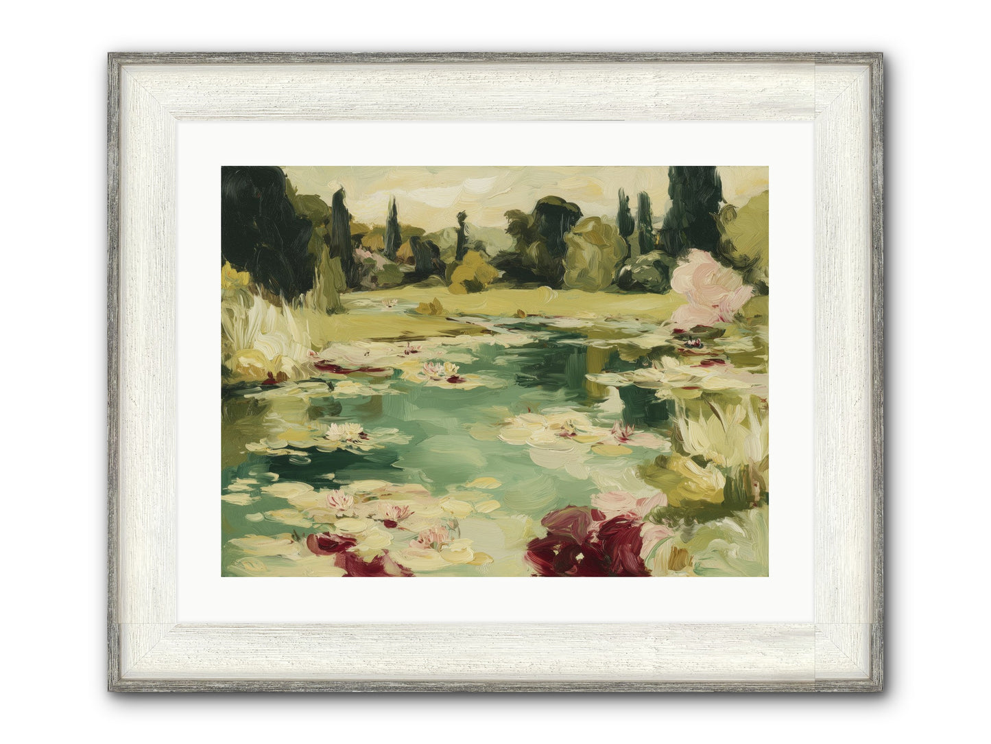 Reveries At Sunrise Framed Print - Driftwood White 24x18